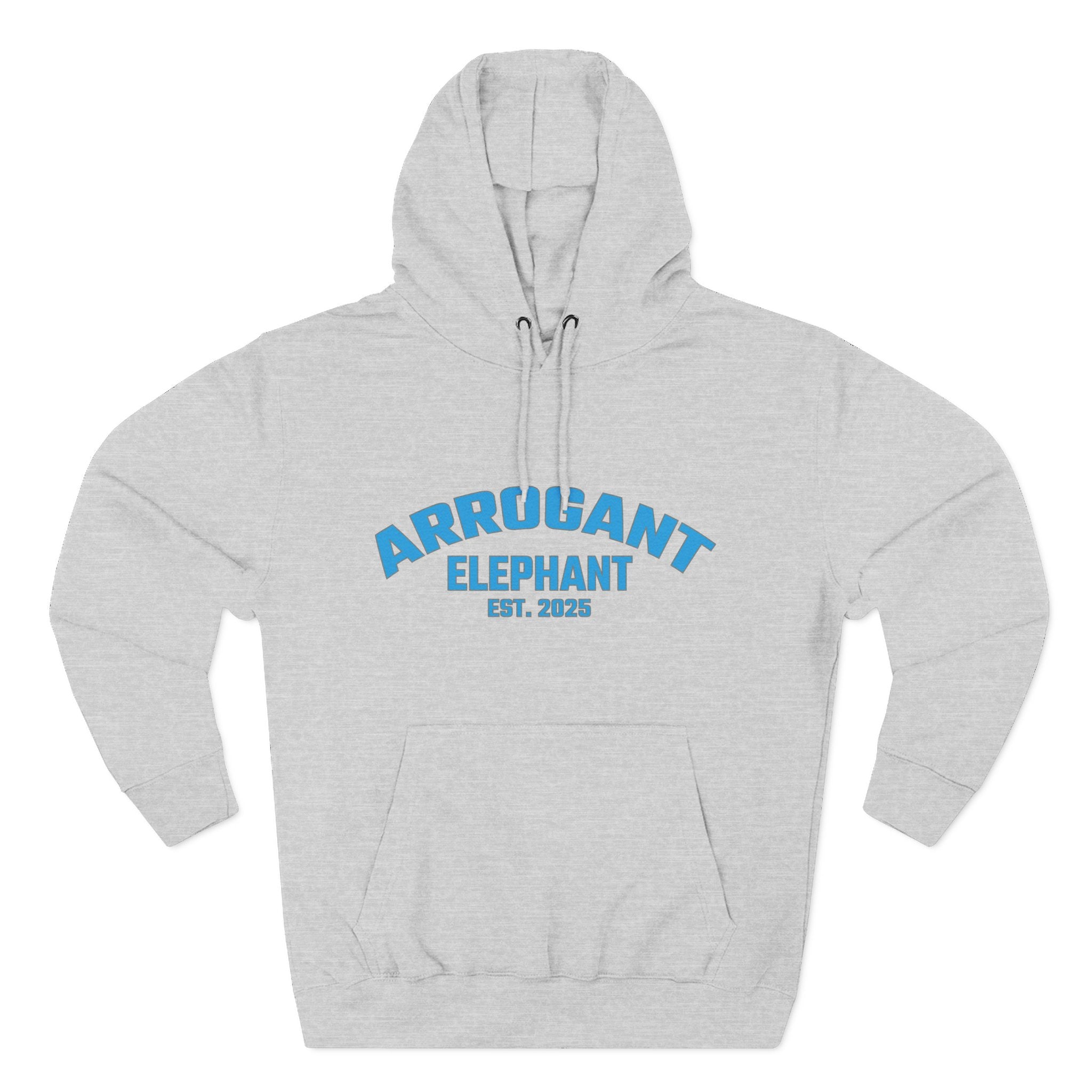 Arrogant Elephant™ Retro Collegiate Hoodie – Est. 2025