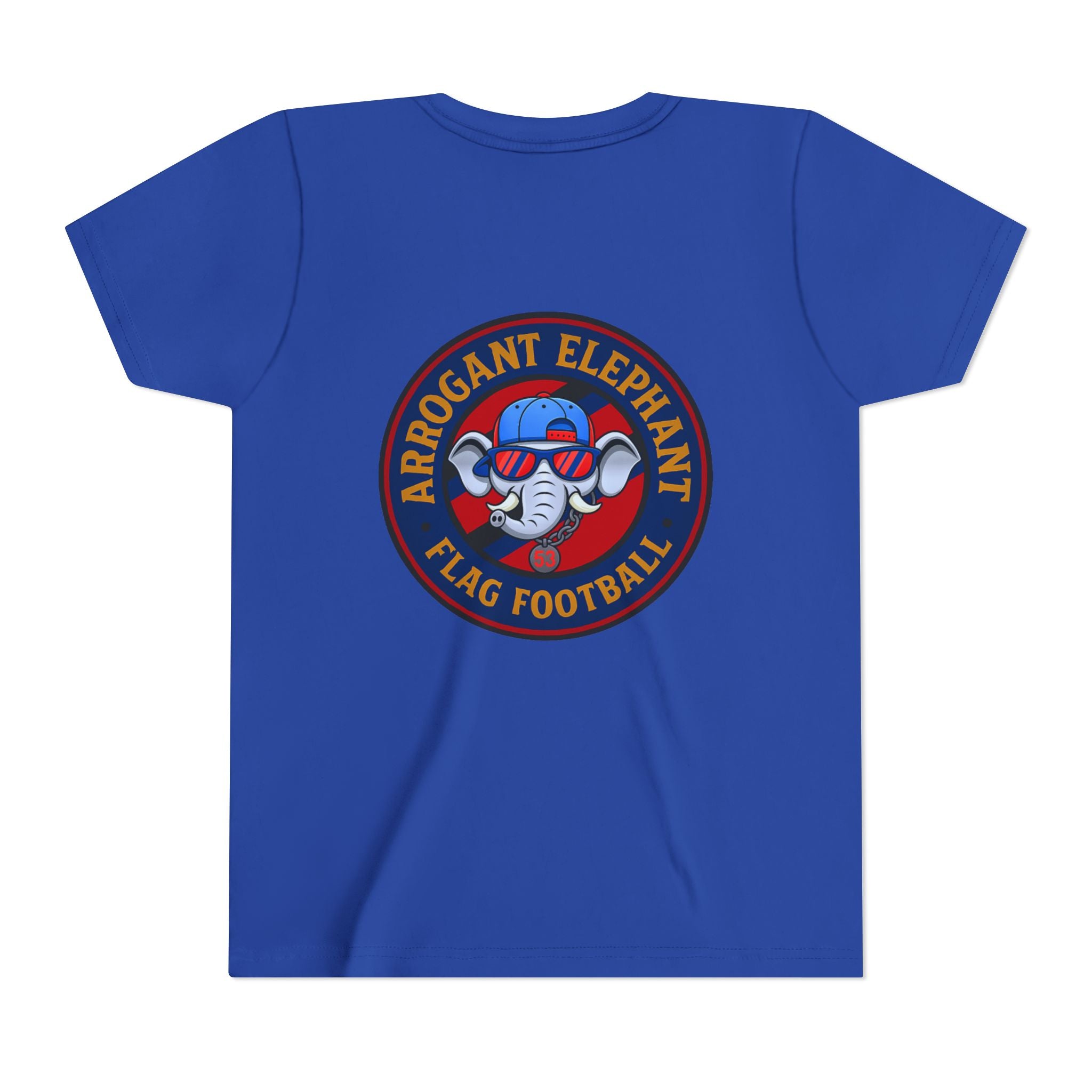 Arrogant Elephant™ Flag Football Tee – Youth "From the field to the stands — rep the elephant with pride"