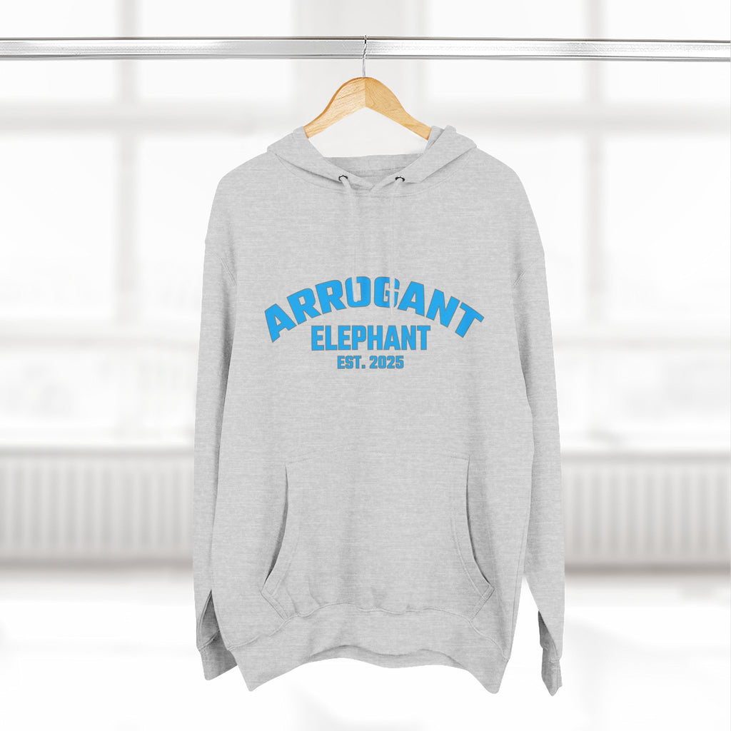 Arrogant Elephant™ Retro Collegiate Hoodie – Est. 2025