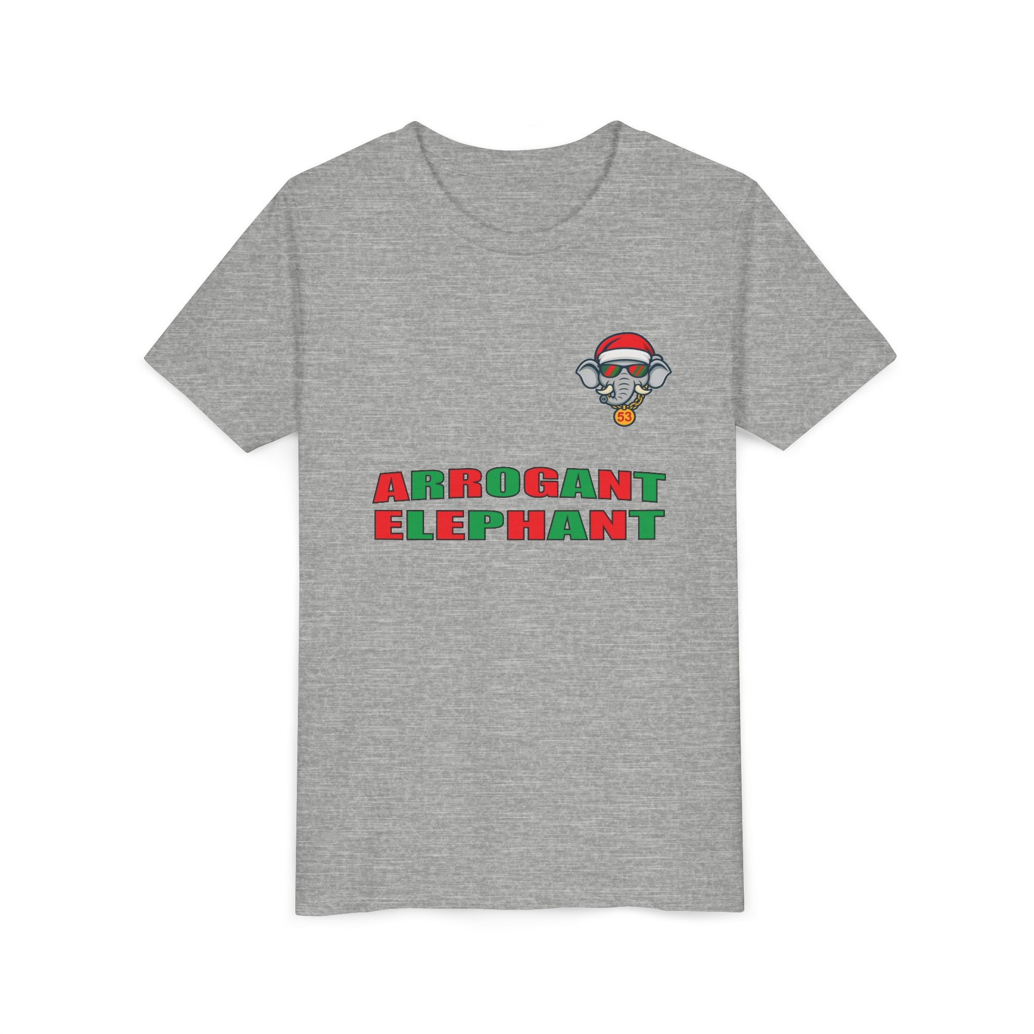 Arrogant Elephant™ Santa Dinger Youth Tee – Limited Holiday Edition