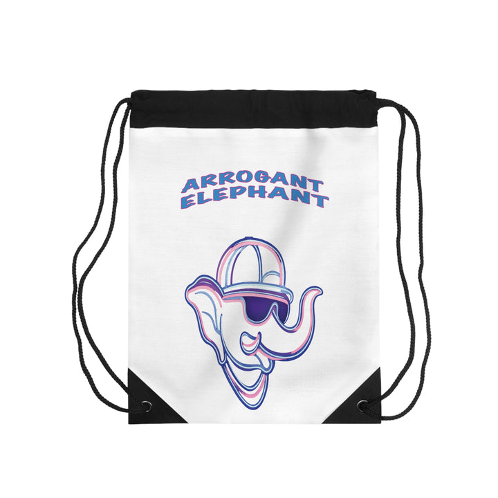 AE  Neon Drawstring Bag White