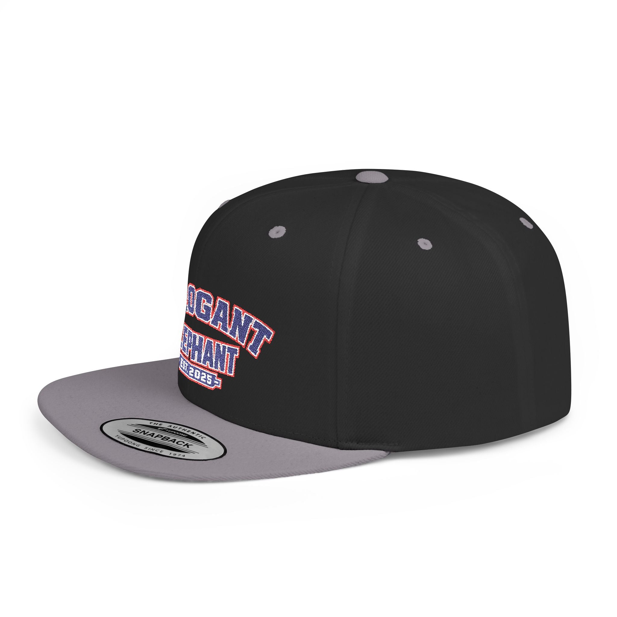 Arrogant Elephant Flat-Bill Snapback Hat