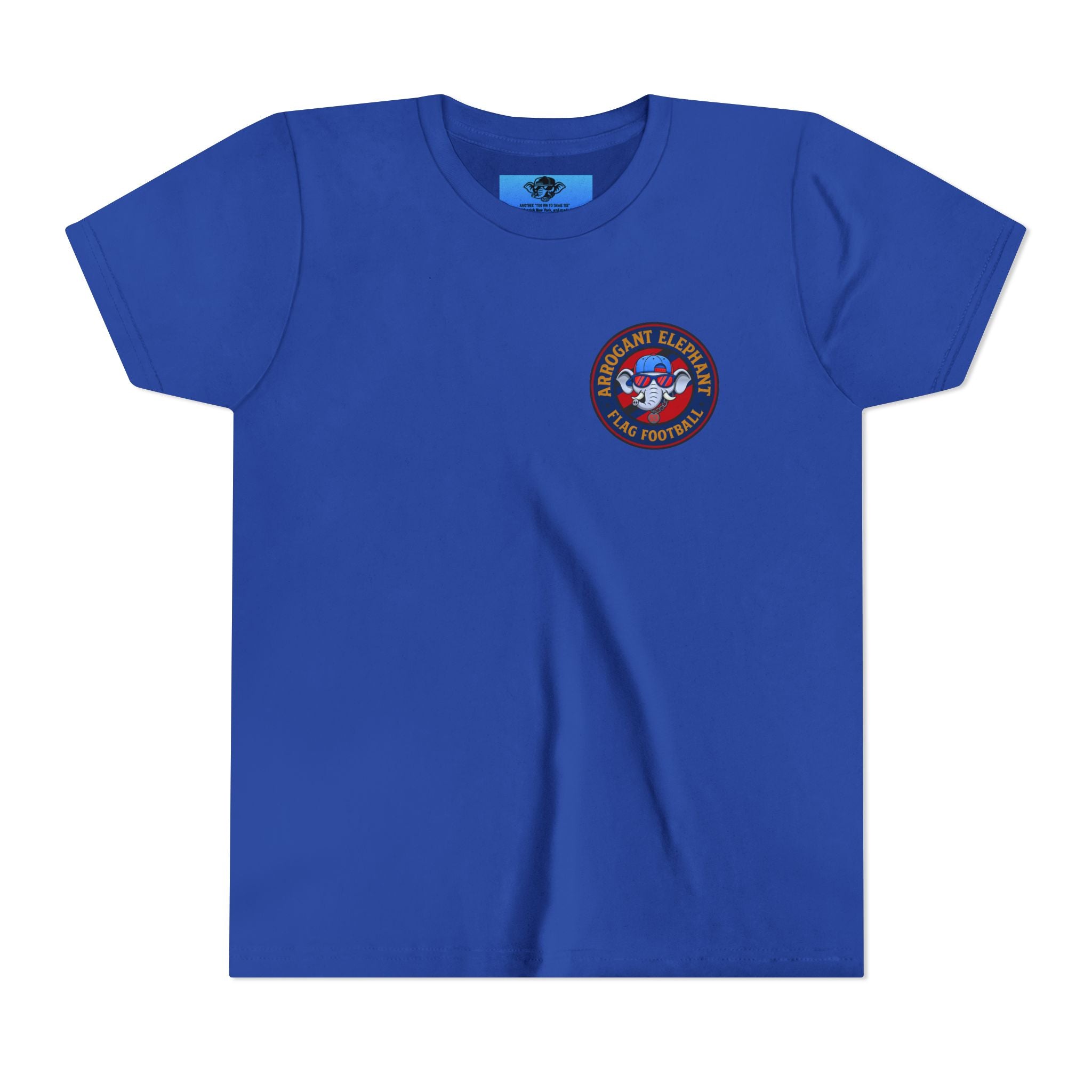 Arrogant Elephant™ Flag Football Tee – Youth "From the field to the stands — rep the elephant with pride"
