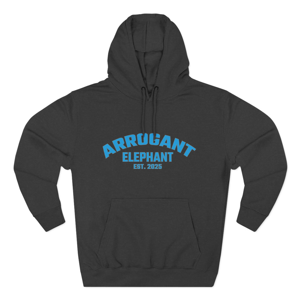 Arrogant Elephant™ Retro Collegiate Hoodie – Est. 2025