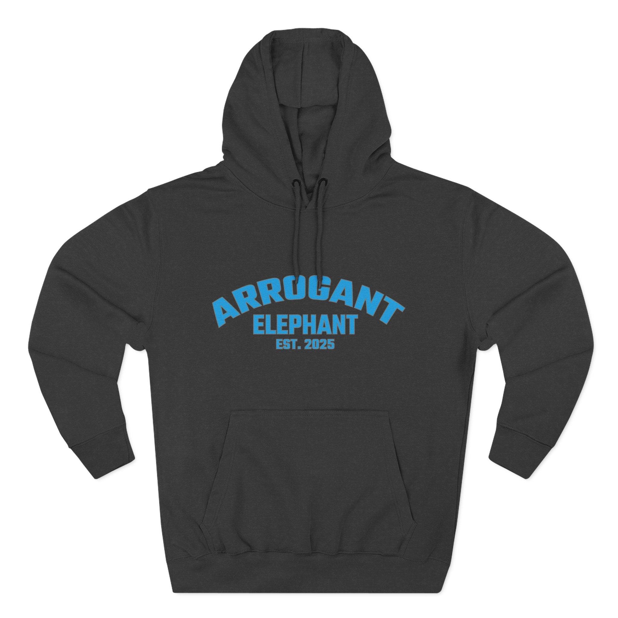 Arrogant Elephant™ Retro Collegiate Hoodie – Est. 2025