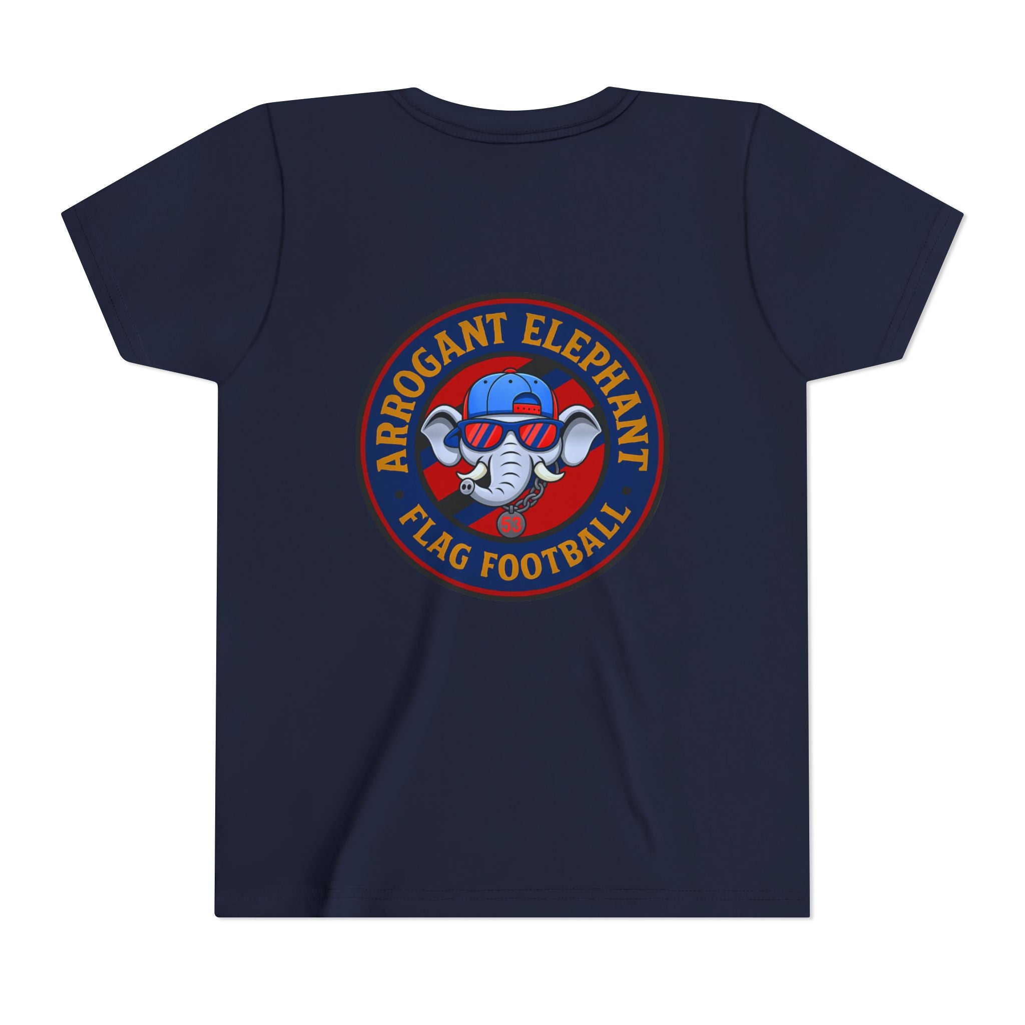 Arrogant Elephant™ Flag Football Tee – Youth "From the field to the stands — rep the elephant with pride"