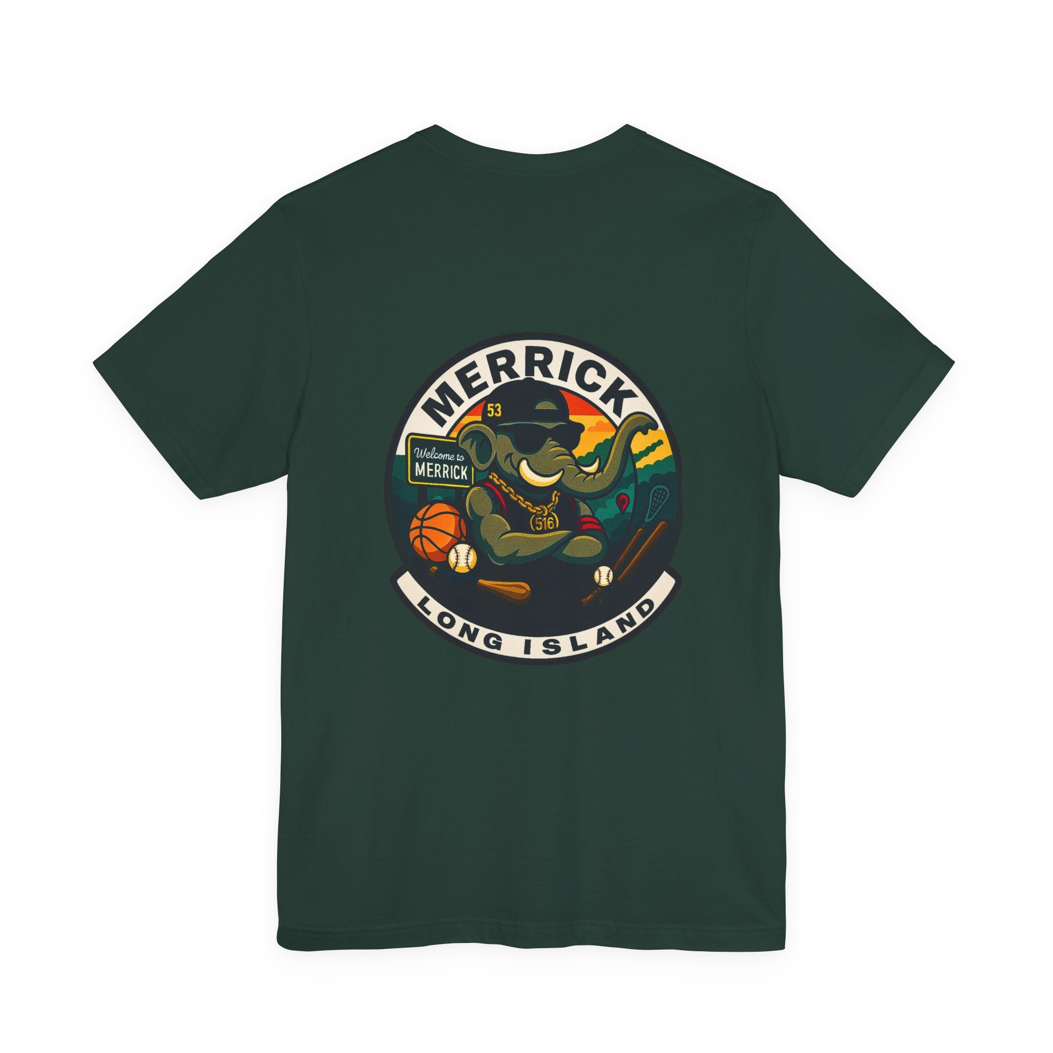 Arrogant Elephant™ Merrick Adult Tee – Long Island Edition