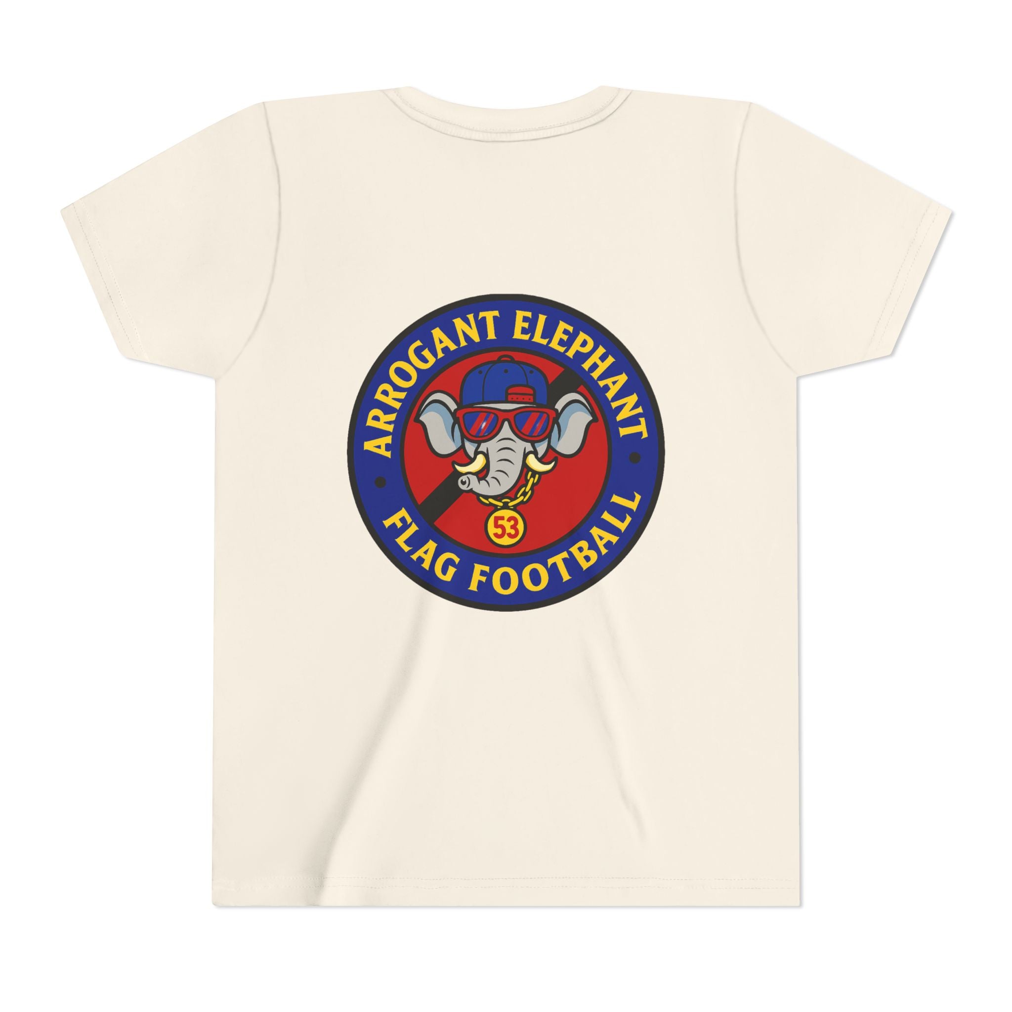 Arrogant Elephant™ Flag Football Tee – Youth "From the field to the stands — rep the elephant with pride"