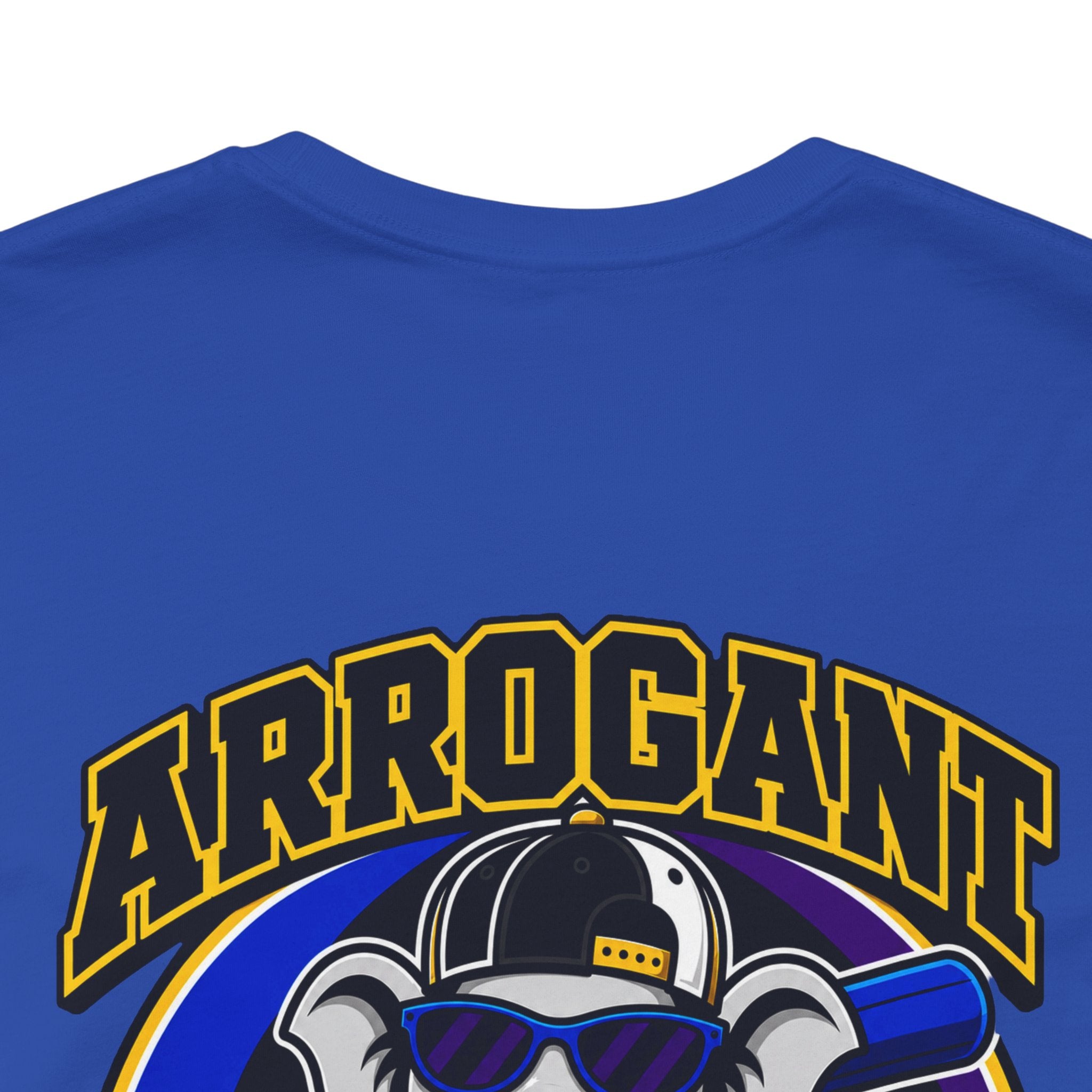 Adult Arrogant Elephant Graphic Tee — Retro Mascot Tee for Fans & Streetwear