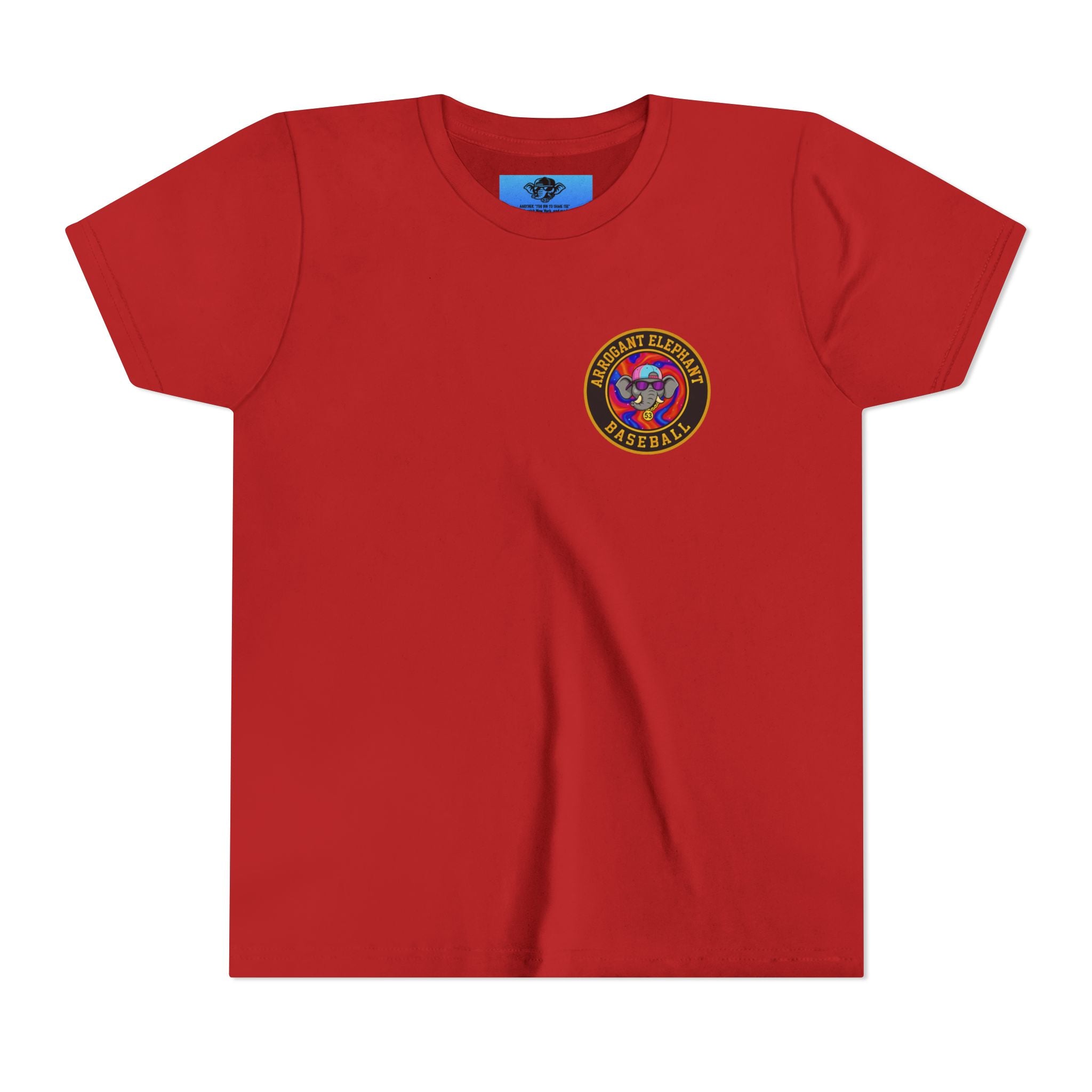 Arrogant Elephant™ Power Play baseball Tee; Game Day Energy. Streetwear Attitude. (HERO EDITION)