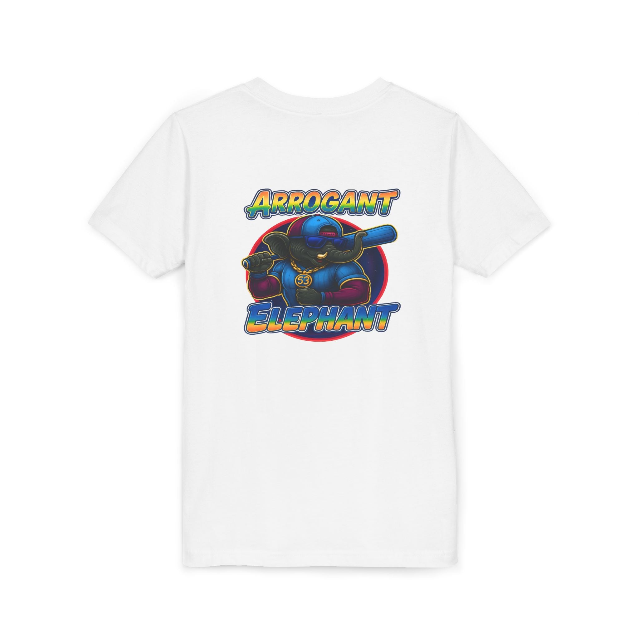 Arrogant Elephant™ Power Play baseball Tee; Game Day Energy. Streetwear Attitude. (HERO EDITION)
