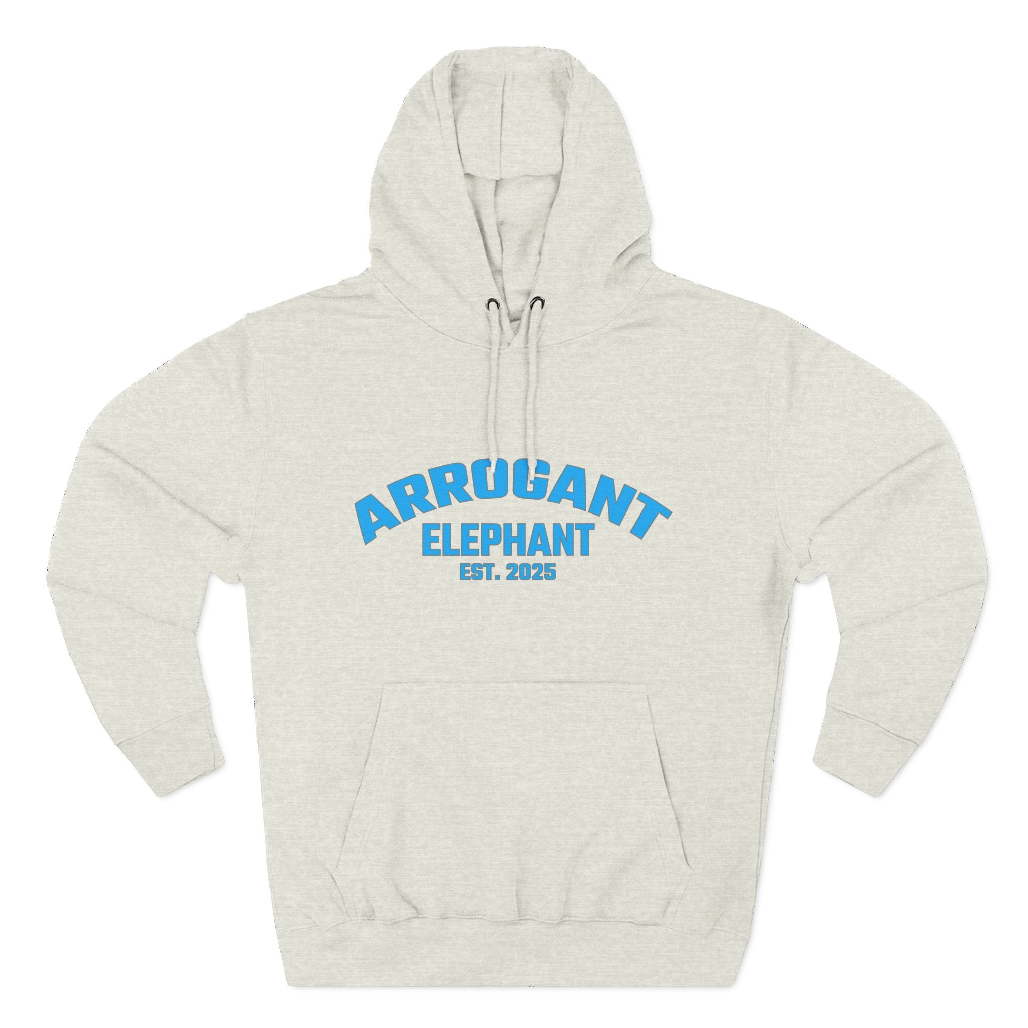 Arrogant Elephant™ Retro Collegiate Hoodie – Est. 2025
