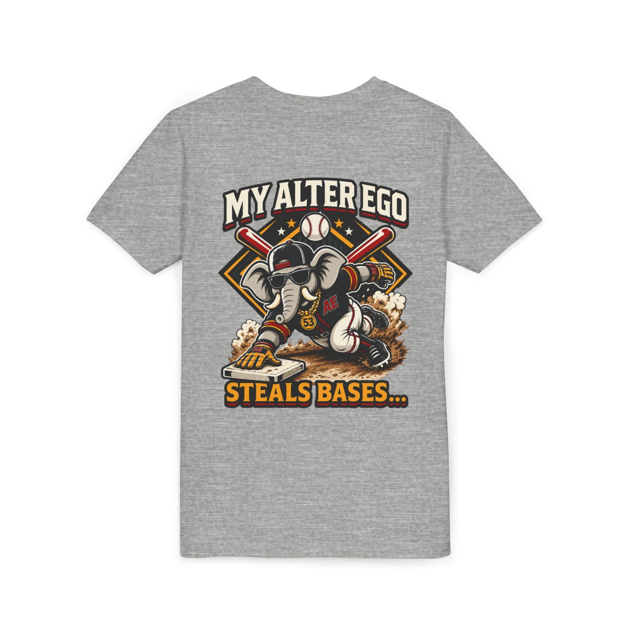 "My Alter Ego Steals Bases" Graphic Tee- Youth
