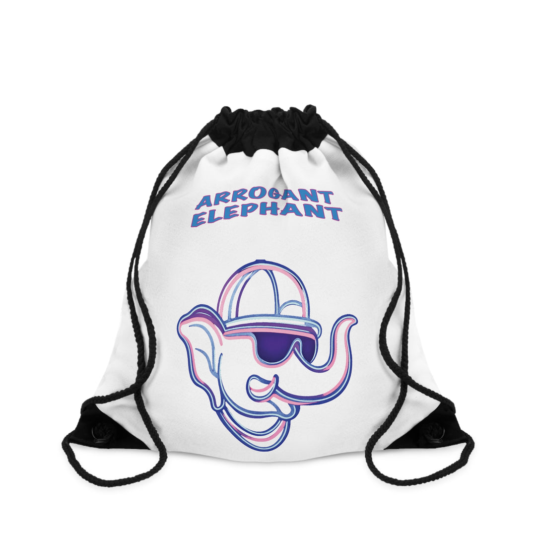 AE  Neon Drawstring Bag White