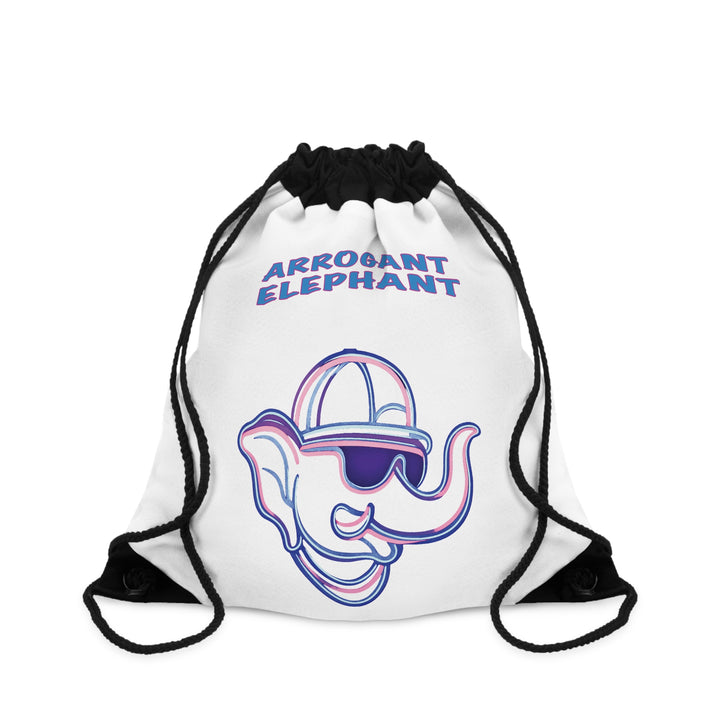 AE  Neon Drawstring Bag White