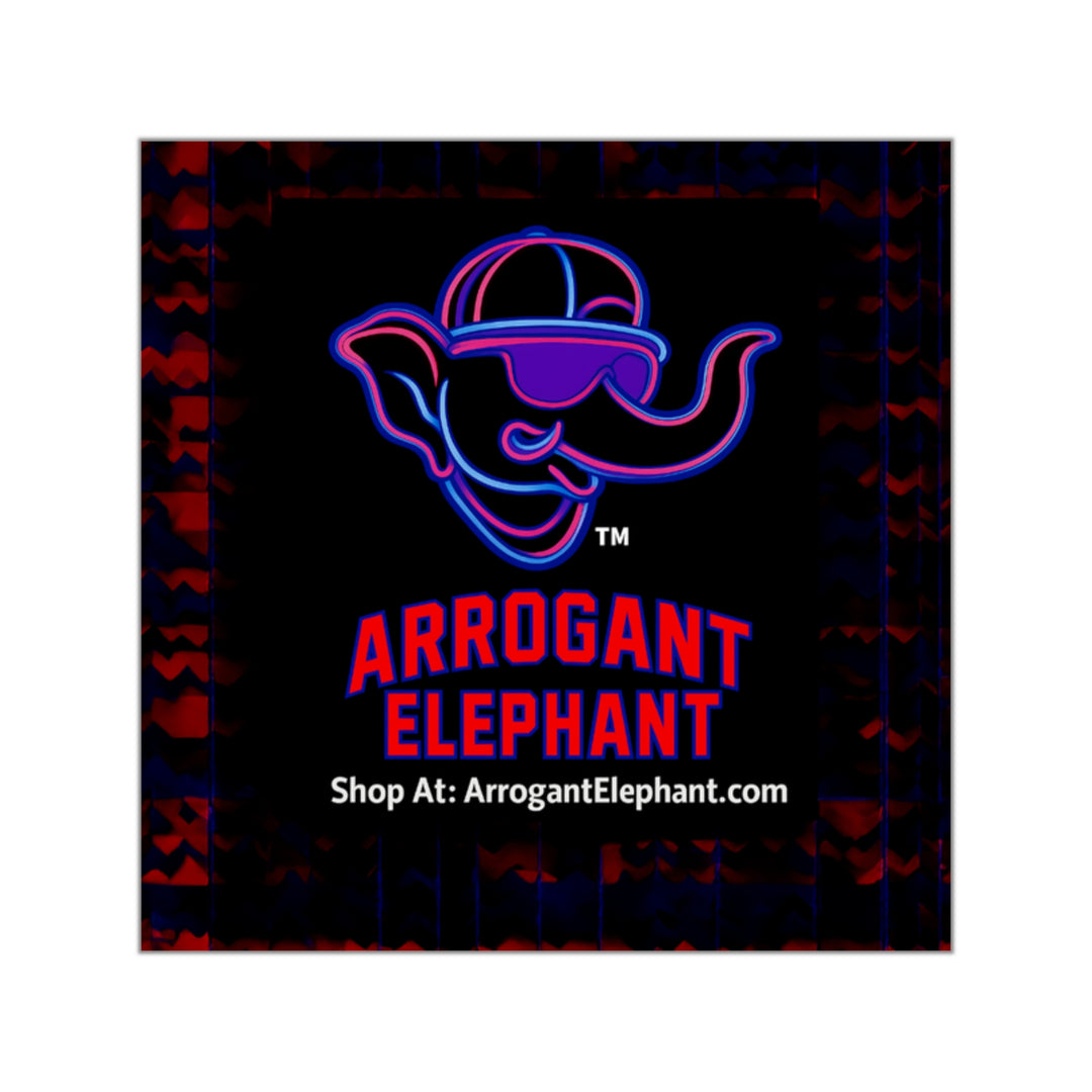Vibrant Arrogant Elephant Square Vinyl Stickers, Fun Decor for Laptops, Water Bottles, Gift for Elephant Lovers, Party Favors, Holiday [...]