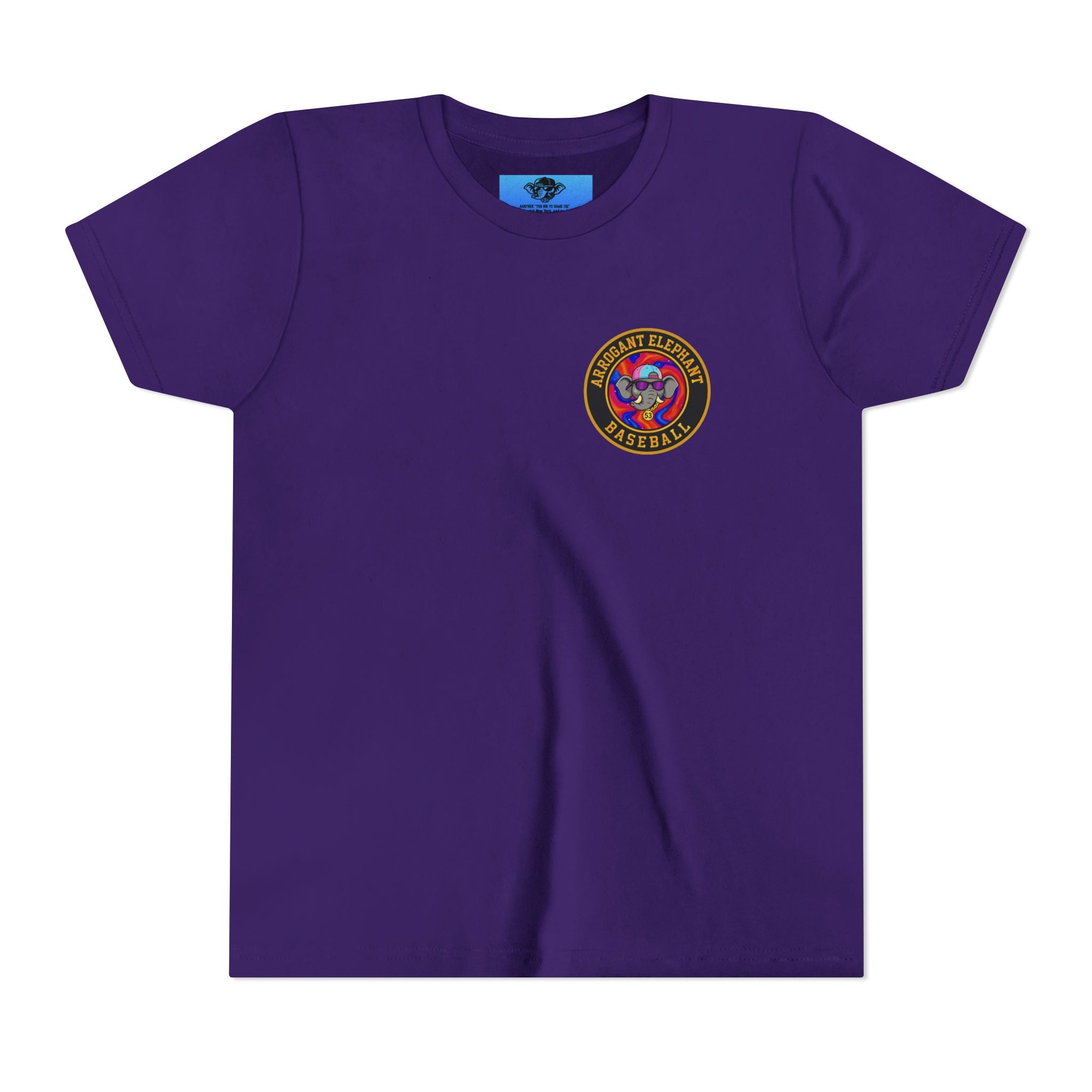 Arrogant Elephant™ Power Play baseball Tee; Game Day Energy. Streetwear Attitude. (HERO EDITION)