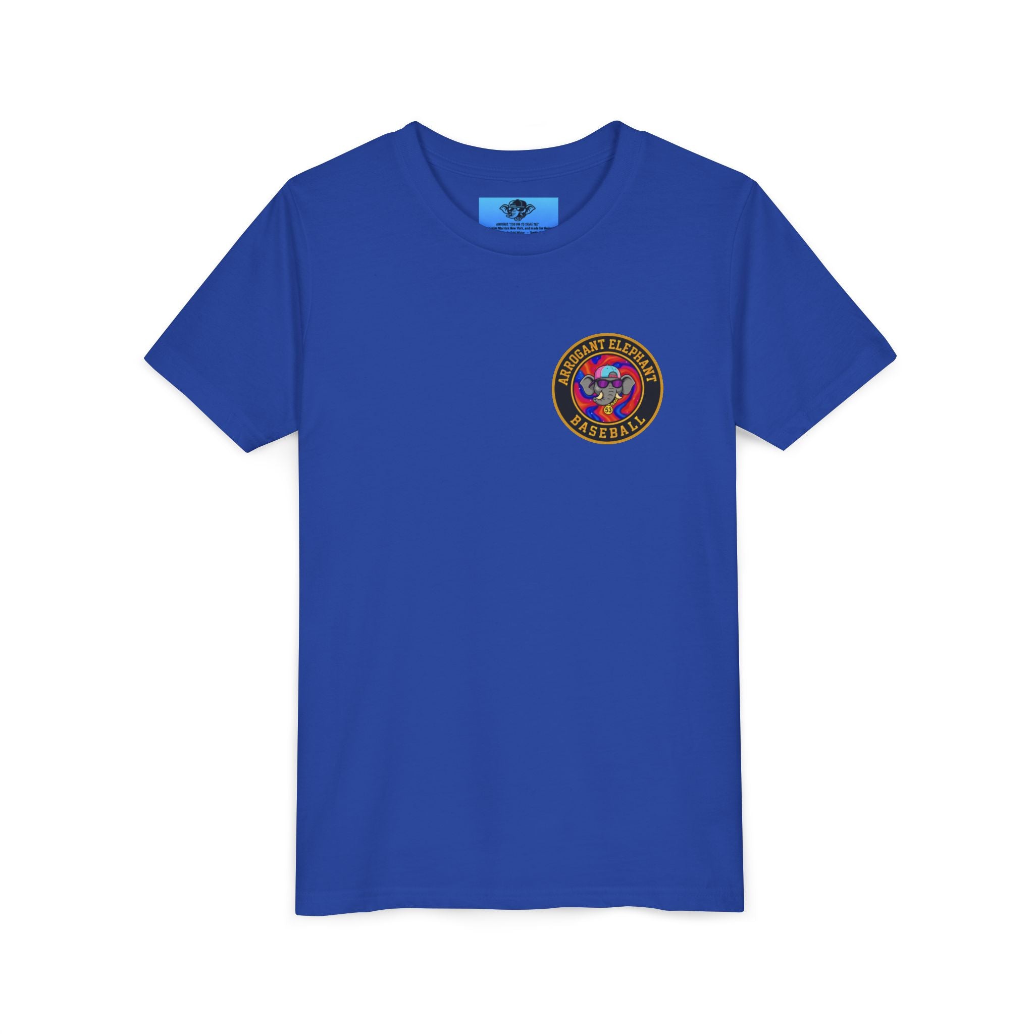 Arrogant Elephant™ Power Play baseball Tee; Game Day Energy. Streetwear Attitude. (HERO EDITION)