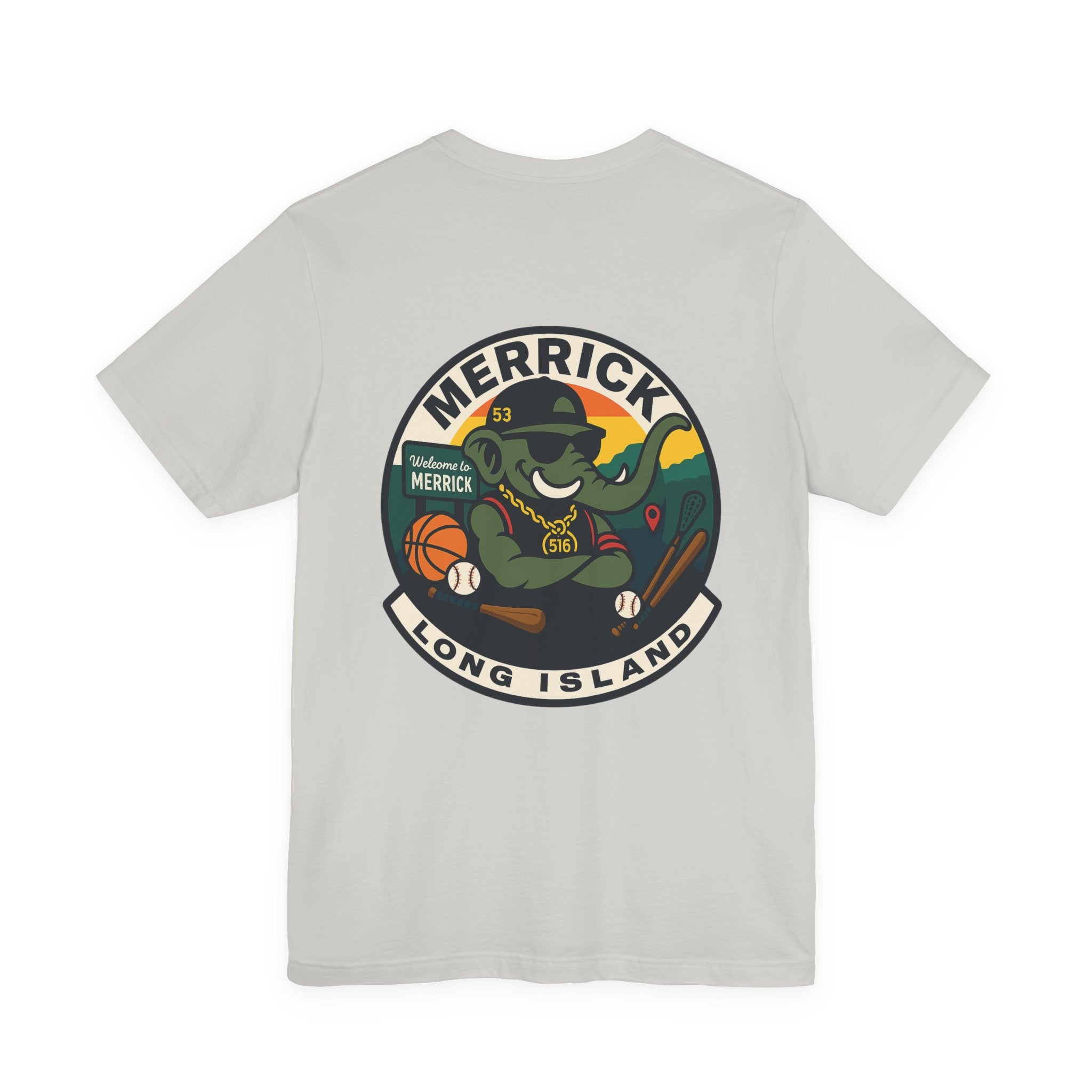 Arrogant Elephant™ Merrick Adult Tee – Long Island Edition