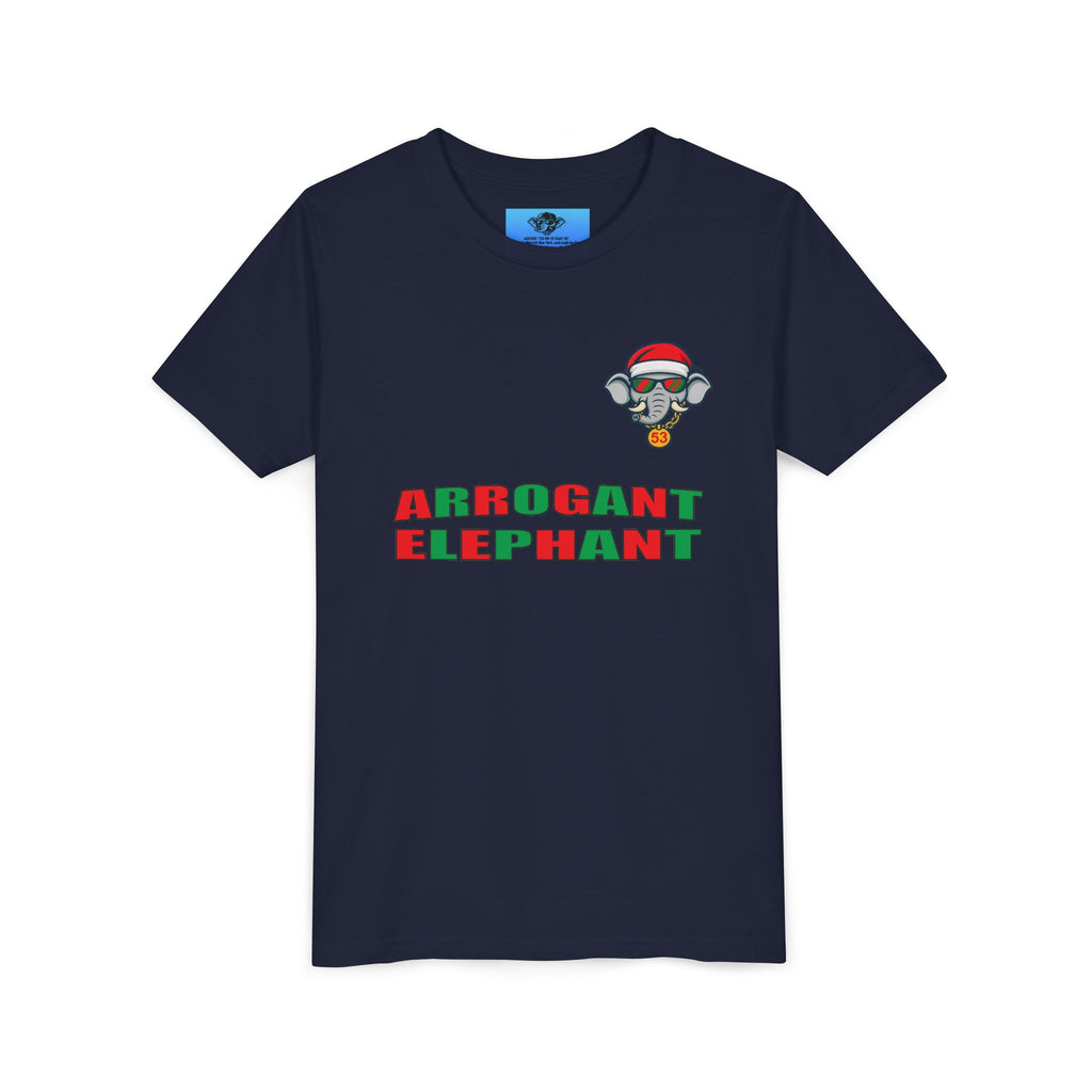 Arrogant Elephant™ Santa Dinger Youth Tee – Limited Holiday Edition