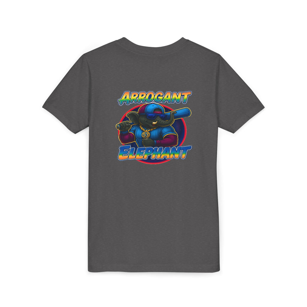Arrogant Elephant™ Power Play baseball Tee; Game Day Energy. Streetwear Attitude. (HERO EDITION)