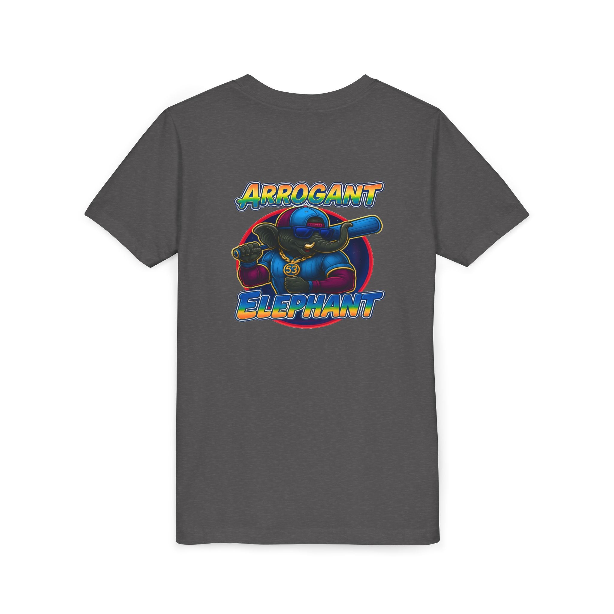 Arrogant Elephant™ Power Play baseball Tee; Game Day Energy. Streetwear Attitude. (HERO EDITION)