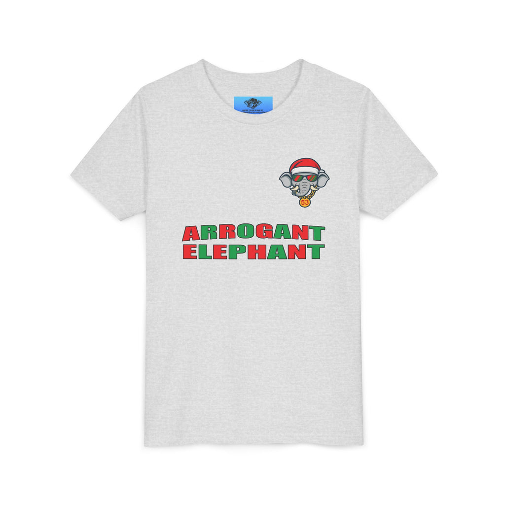 Arrogant Elephant™ Santa Dinger Youth Tee – Limited Holiday Edition