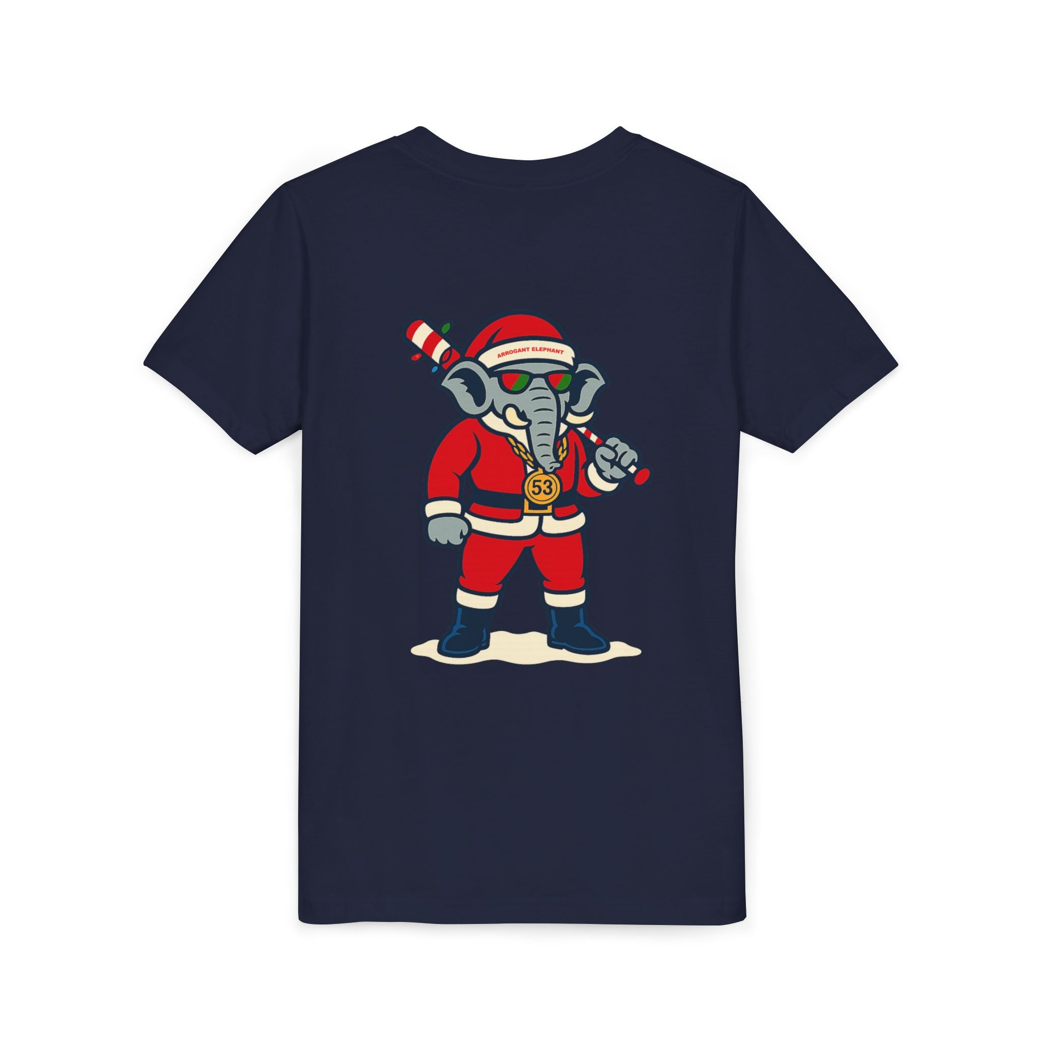Arrogant Elephant™ Santa Dinger Youth Tee – Limited Holiday Edition