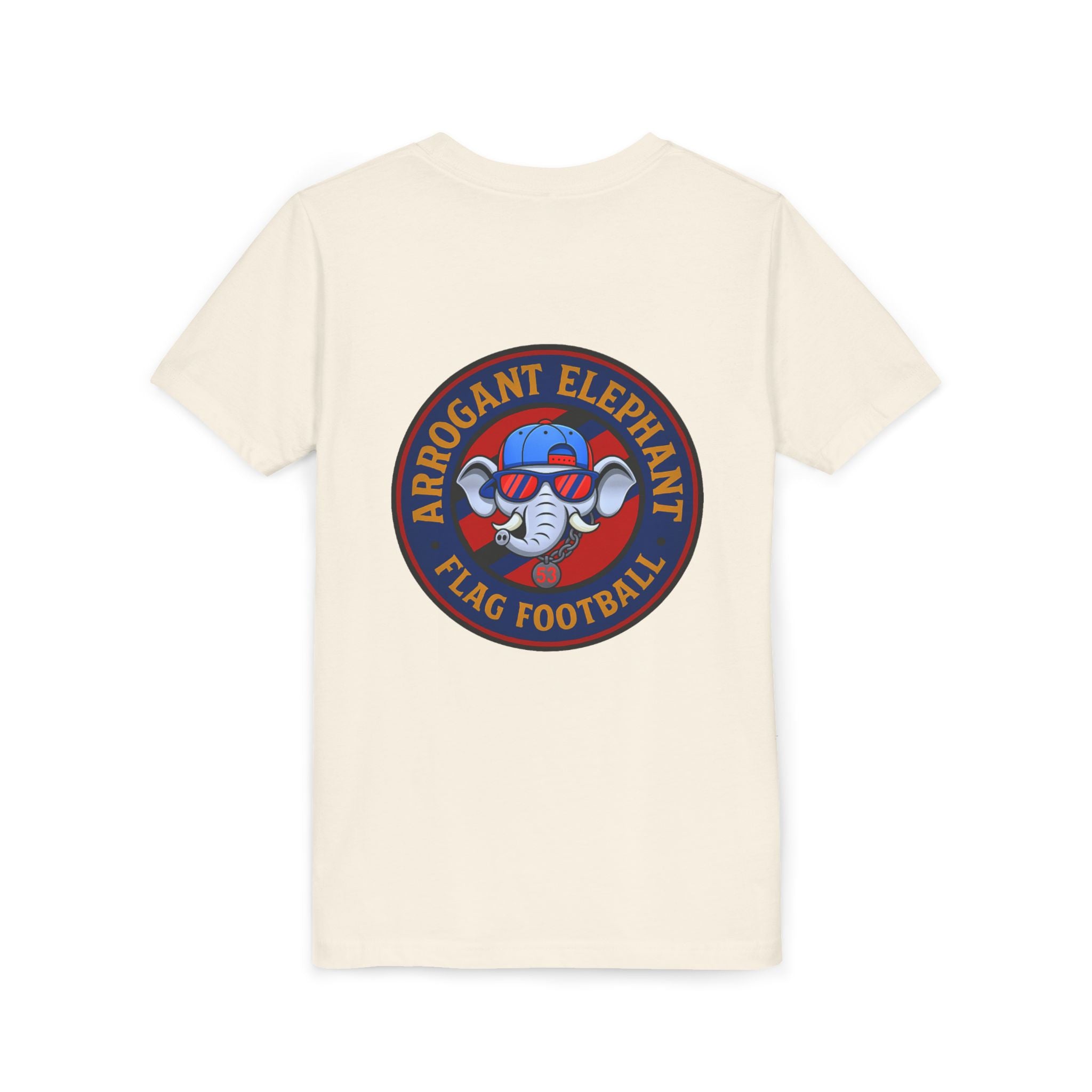 Arrogant Elephant™ Flag Football Tee – Youth "From the field to the stands — rep the elephant with pride"