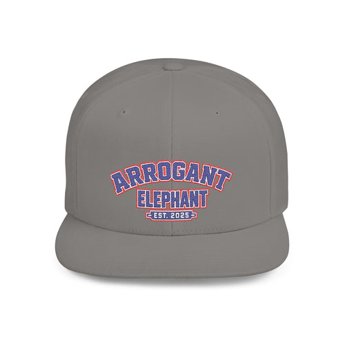 Arrogant Elephant Flat-Bill Snapback Hat