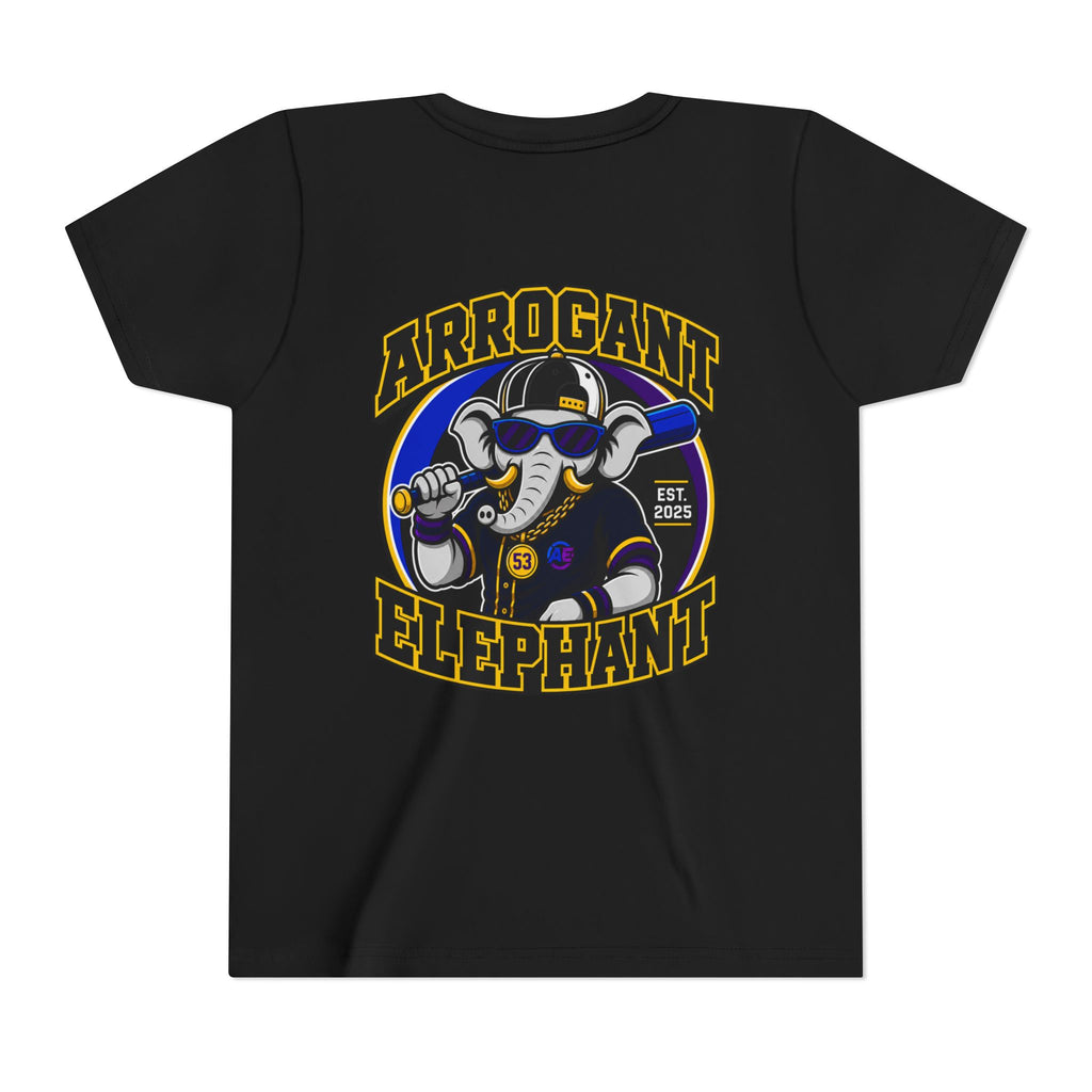 Arrogant Elephant™ Power Play baseball Tee; Game Day Energy. Streetwear Attitude. (HERO EDITION)