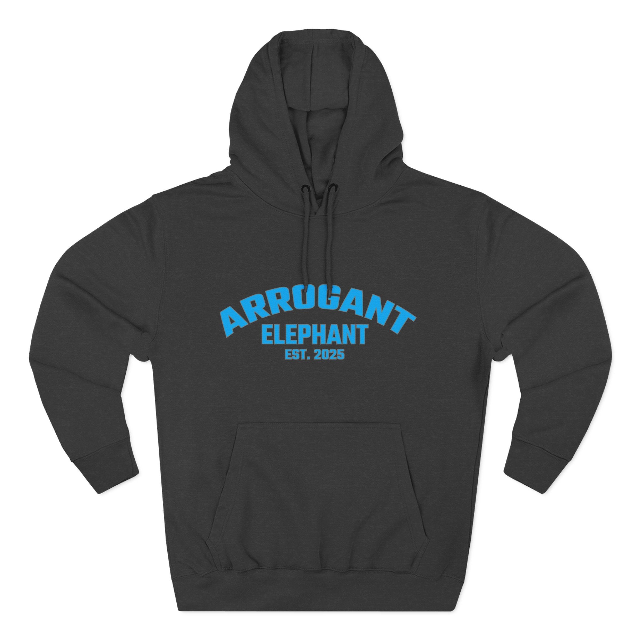 Arrogant Elephant™ Retro Collegiate Hoodie – Est. 2025