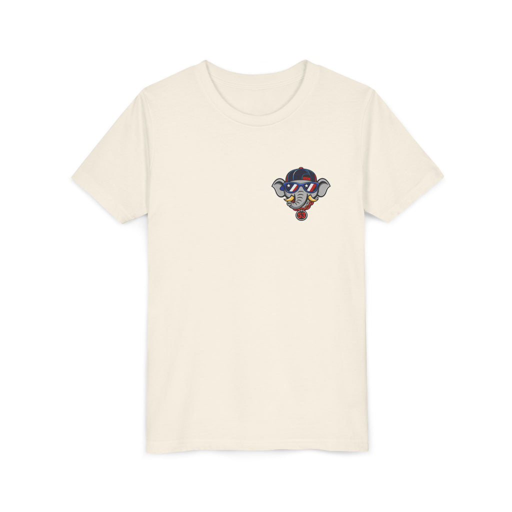 Youth Tee — "Stars, Stripes and Seams" Patriotic Baseball Shirt