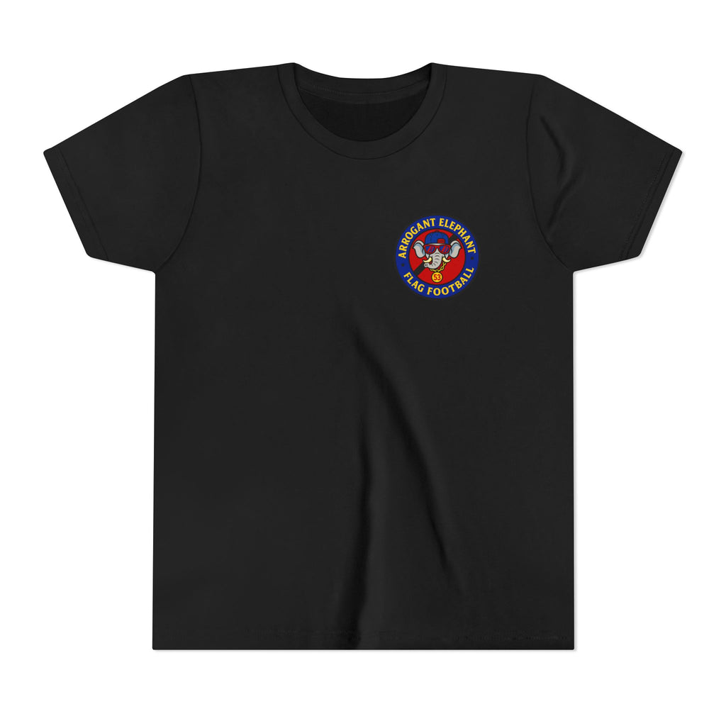 Arrogant Elephant™ Flag Football Tee – Youth "From the field to the stands — rep the elephant with pride"