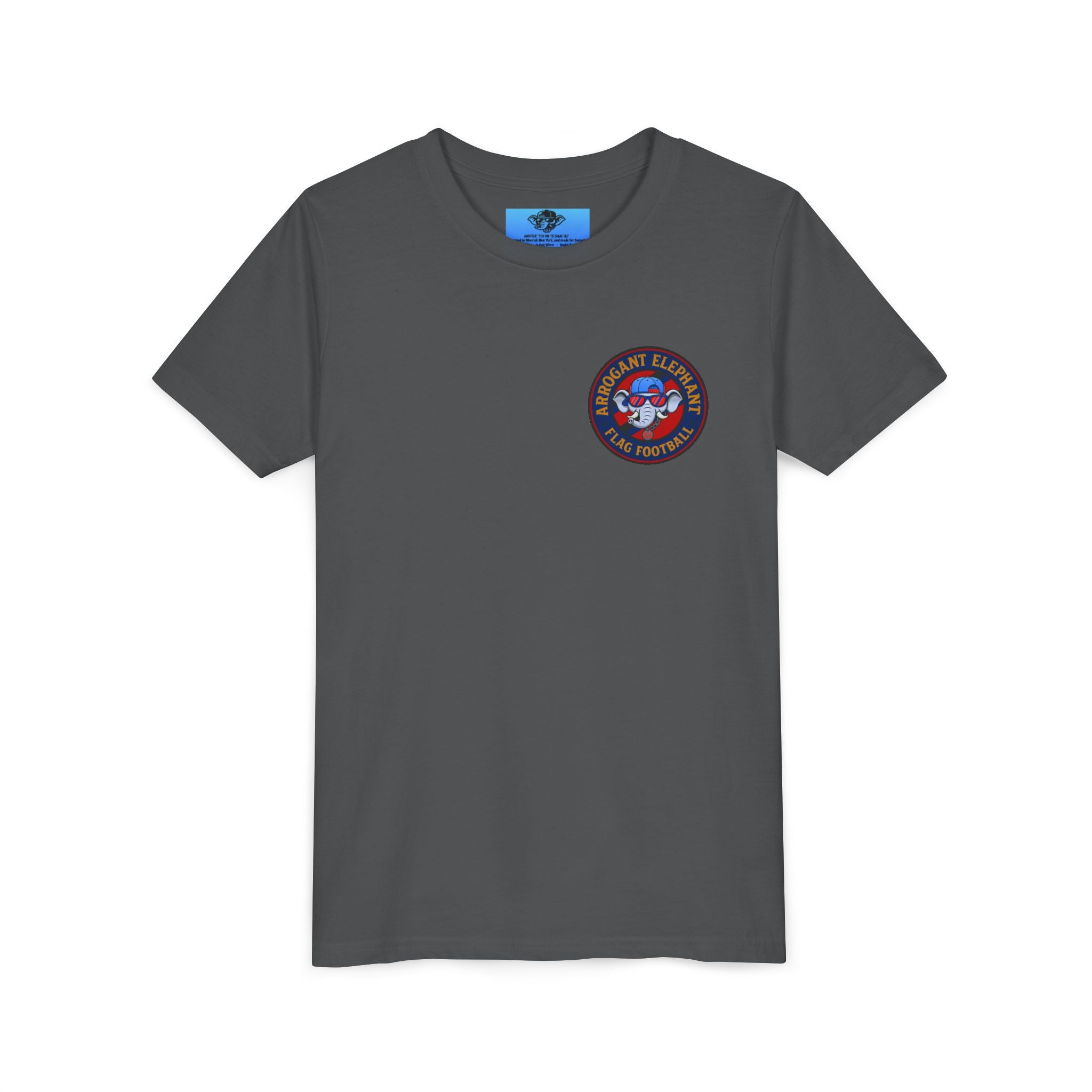 Arrogant Elephant™ Flag Football Tee – Youth "From the field to the stands — rep the elephant with pride"