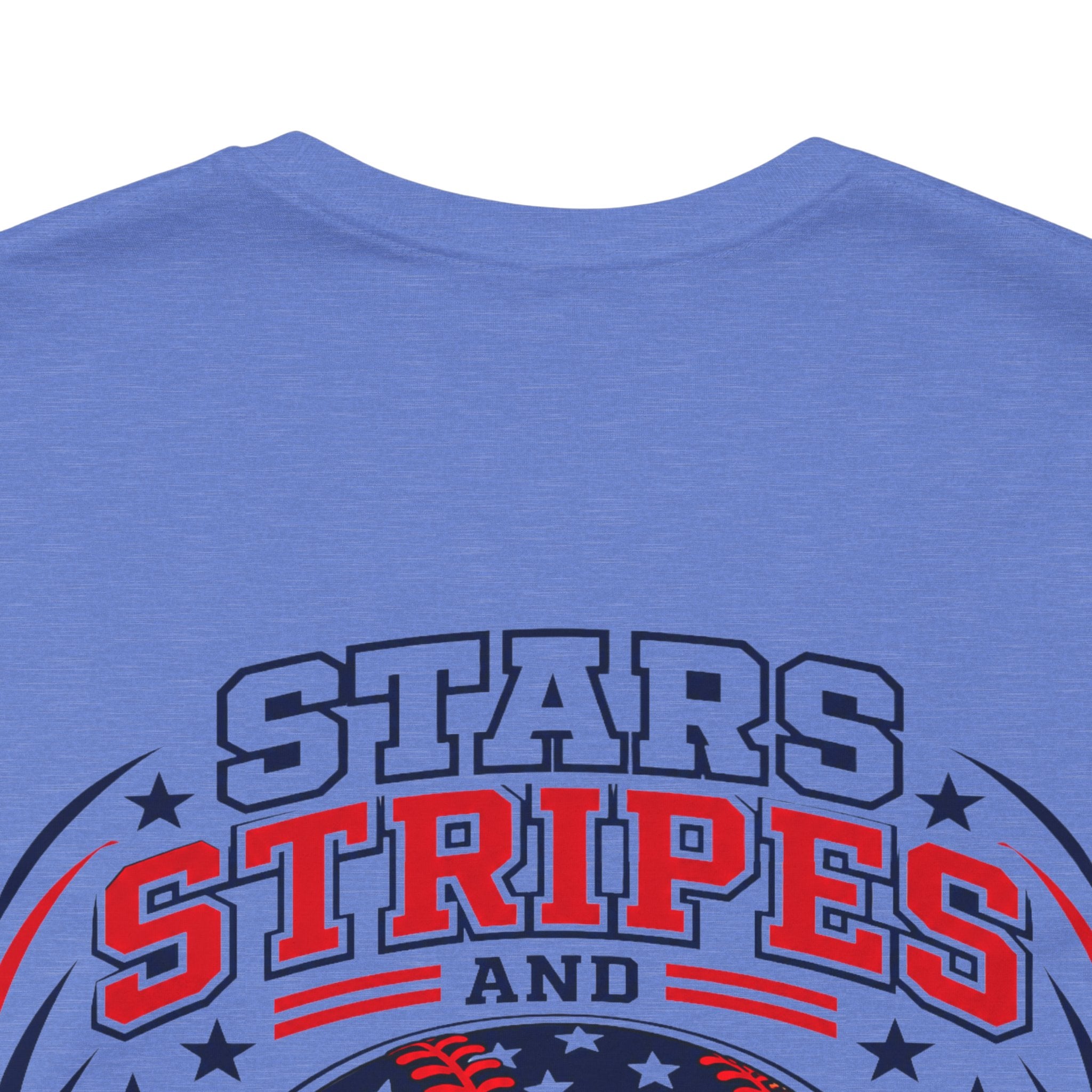 Adult Stars, Stripes and Seams T-Shirt — Patriotic Baseball Tee