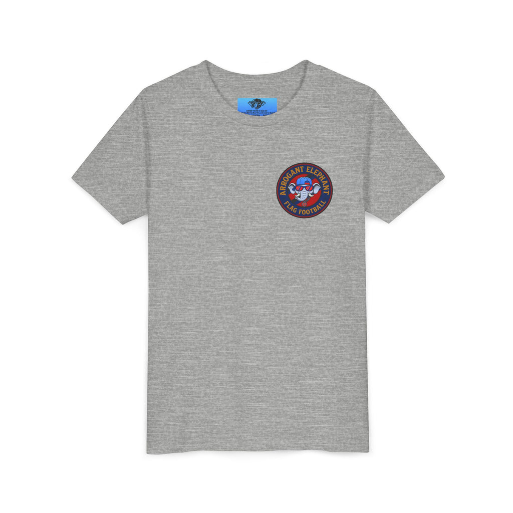 Arrogant Elephant™ Flag Football Tee – Youth "From the field to the stands — rep the elephant with pride"