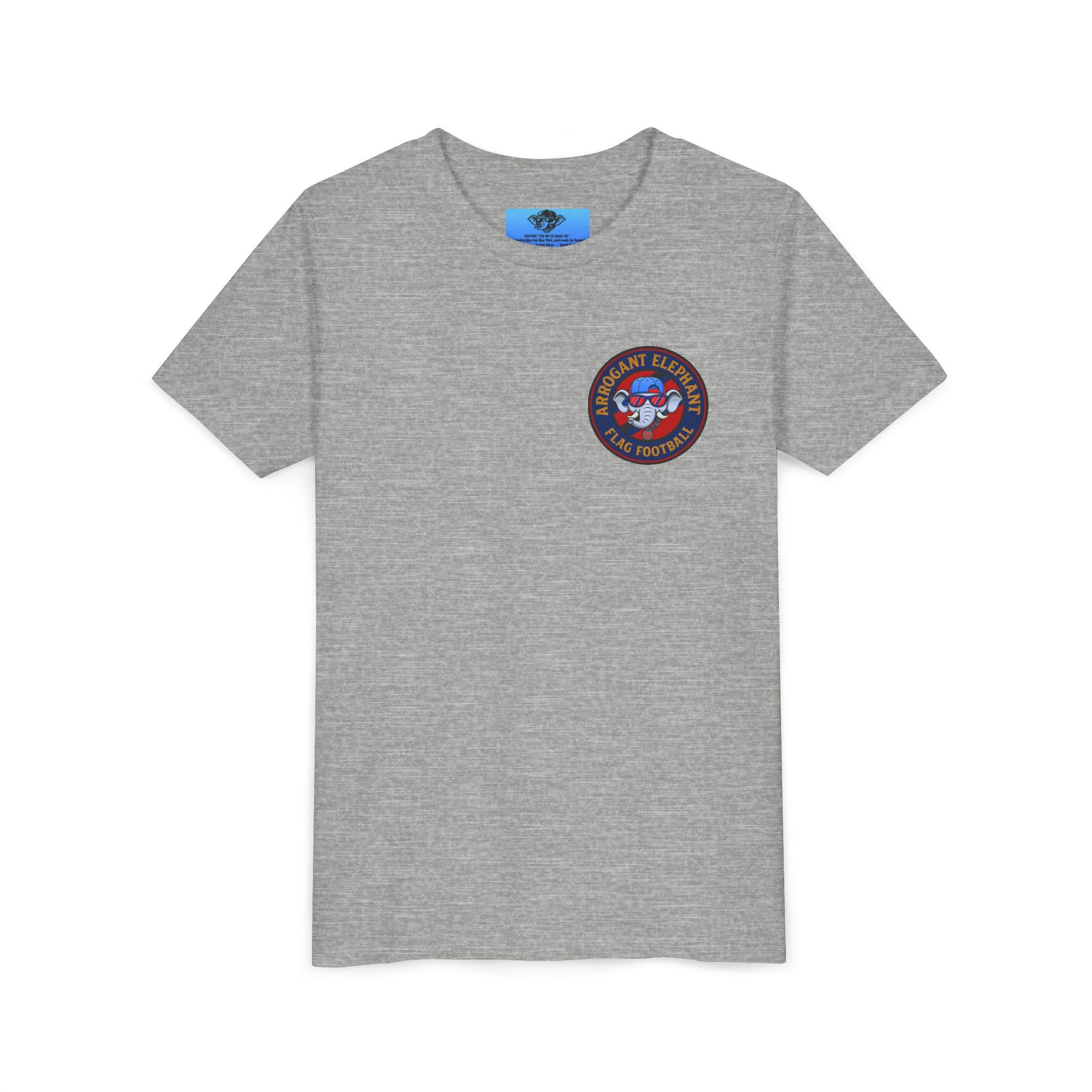 Arrogant Elephant™ Flag Football Tee – Youth "From the field to the stands — rep the elephant with pride"