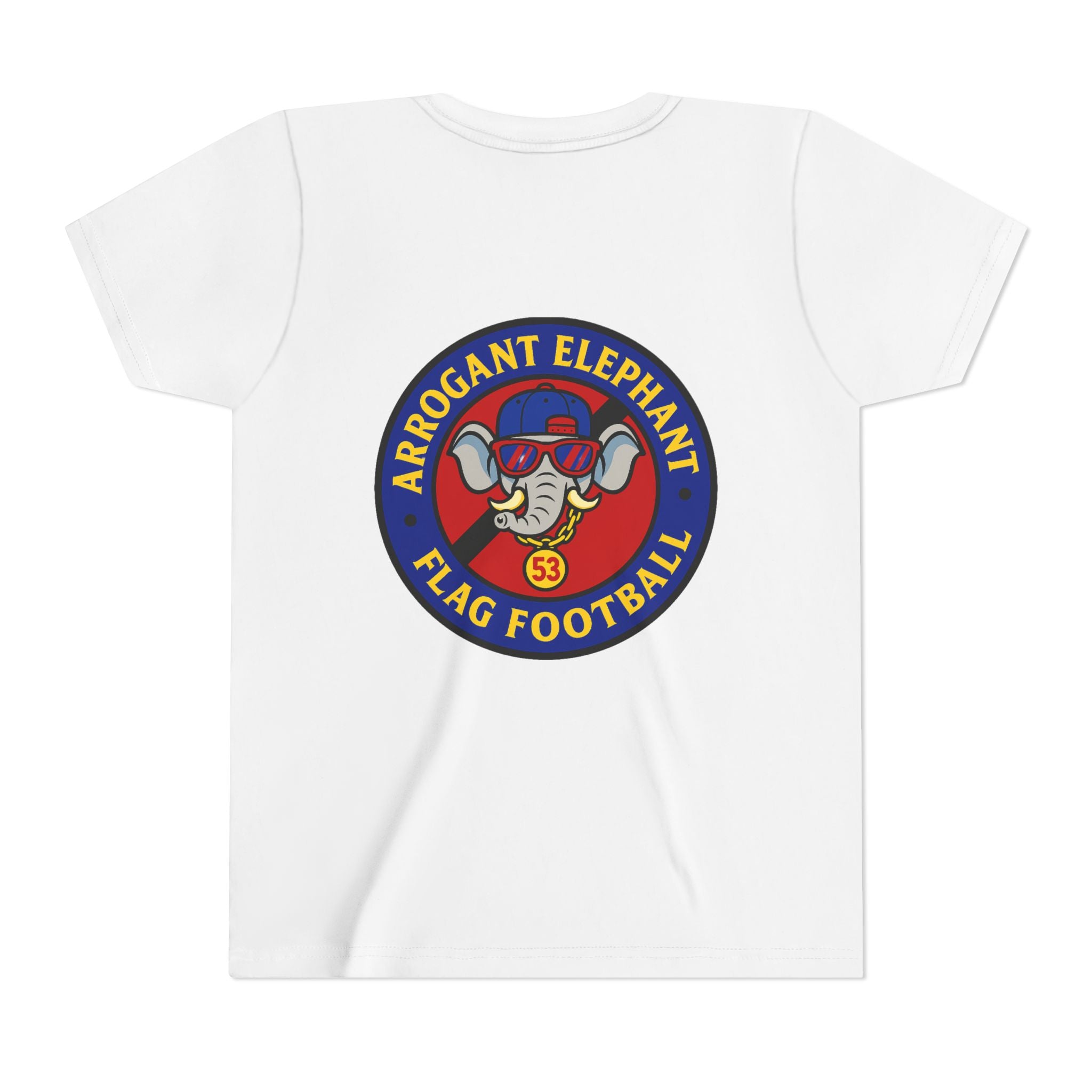 Arrogant Elephant™ Flag Football Tee – Youth "From the field to the stands — rep the elephant with pride"