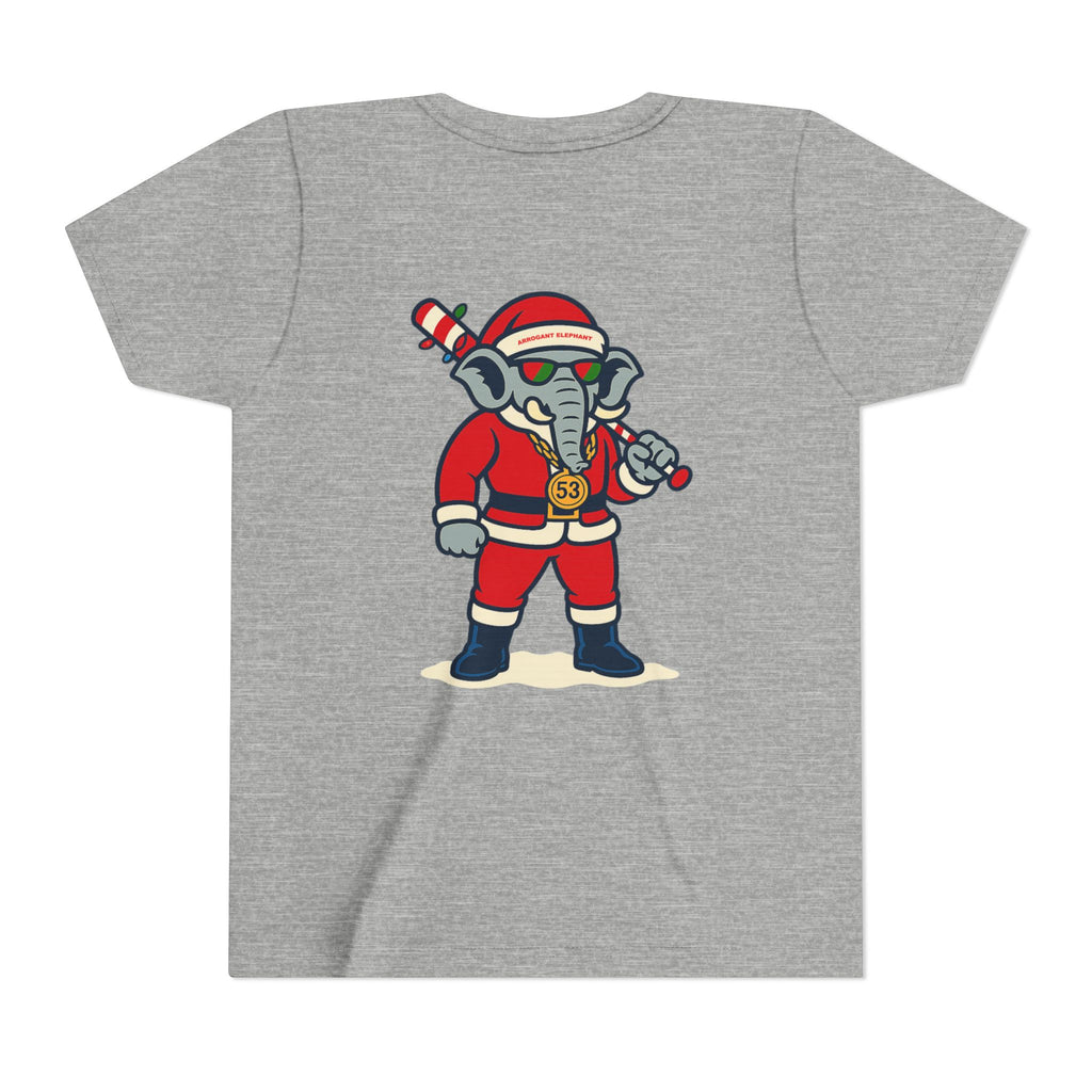 Arrogant Elephant™ Santa Dinger Youth Tee – Limited Holiday Edition