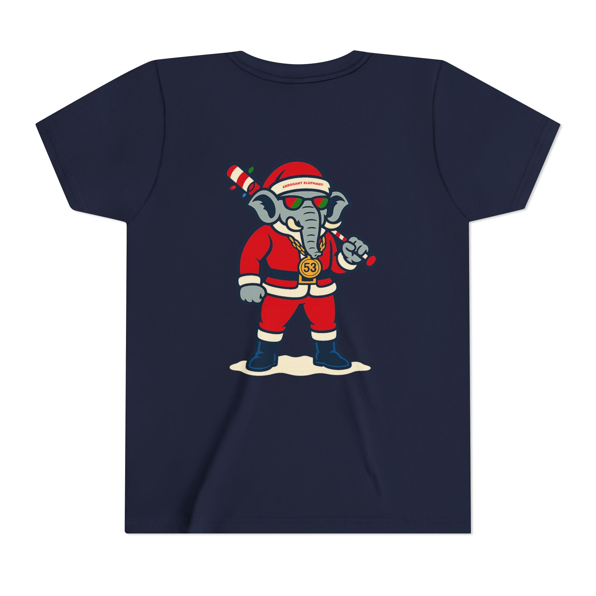 Arrogant Elephant™ Santa Dinger Youth Tee – Limited Holiday Edition
