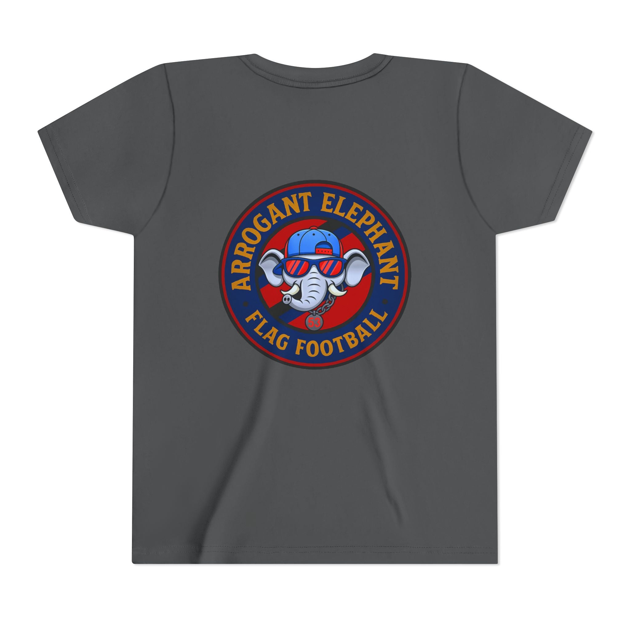 Arrogant Elephant™ Flag Football Tee – Youth "From the field to the stands — rep the elephant with pride"