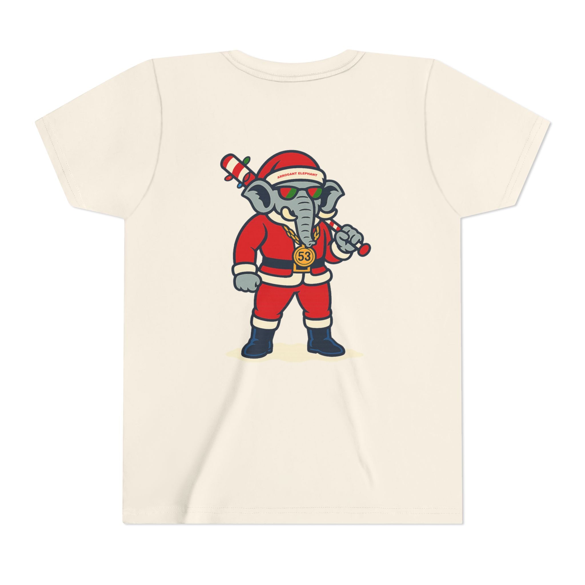 Arrogant Elephant™ Santa Dinger Youth Tee – Limited Holiday Edition