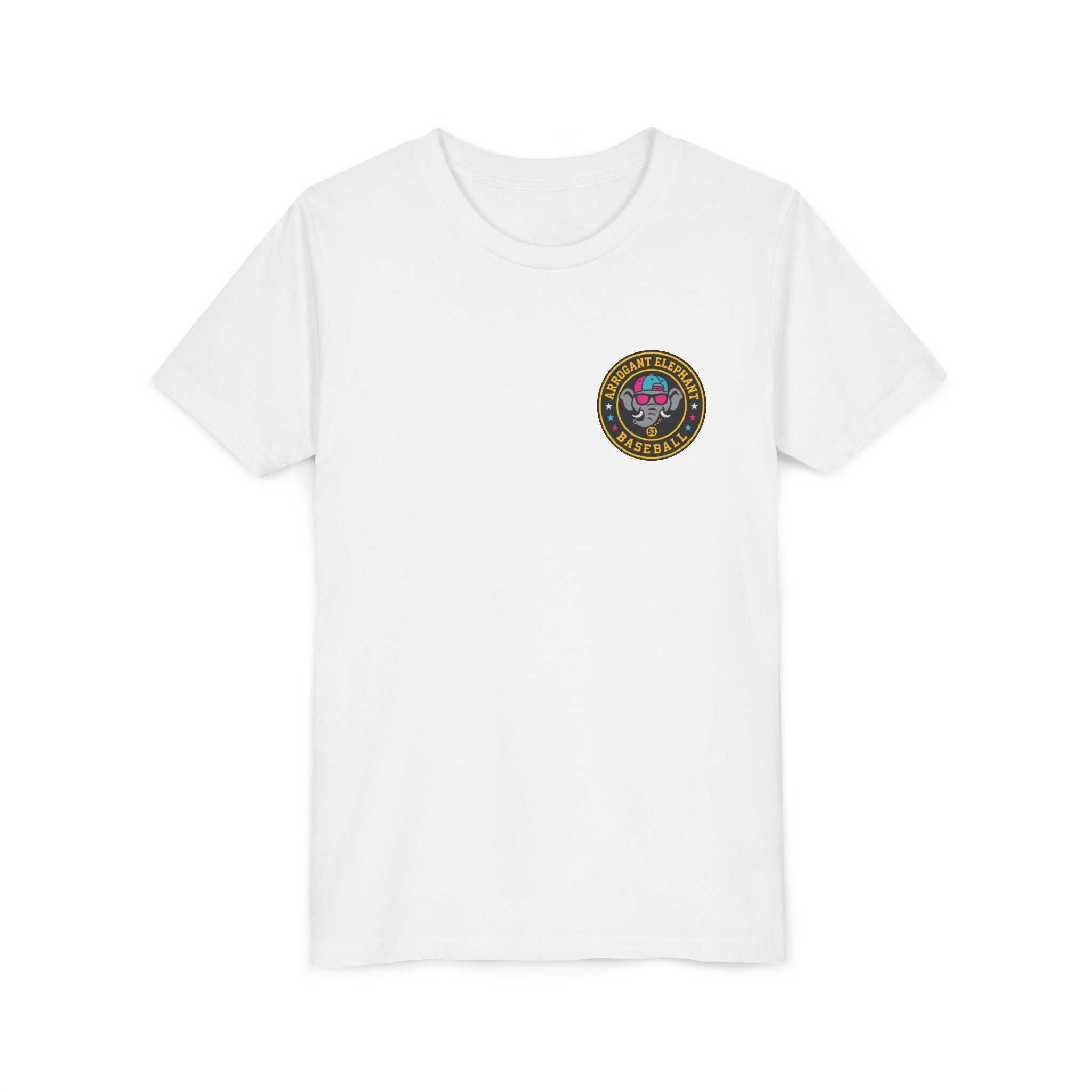 Arrogant Elephant™ Power Play baseball Tee; Game Day Energy. Streetwear Attitude. (HERO EDITION)