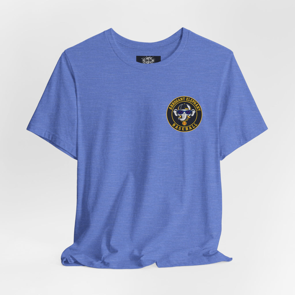 Adult Arrogant Elephant Graphic Tee — Retro Mascot Tee for Fans & Streetwear