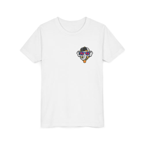 'Good Looks Run in the Dugout' Arrogant Elephant Graphic youth baseball Tee