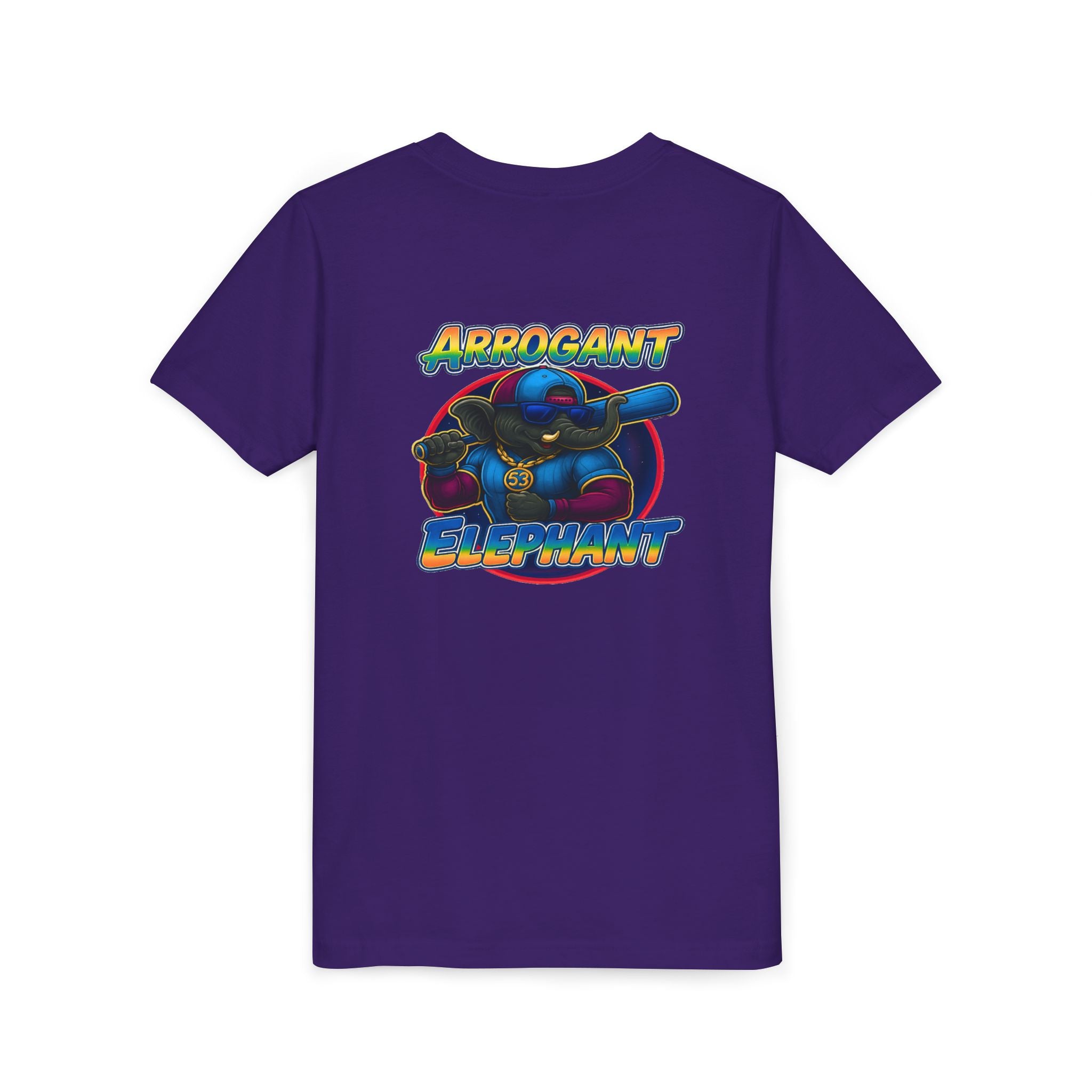 Arrogant Elephant™ Power Play baseball Tee; Game Day Energy. Streetwear Attitude. (HERO EDITION)