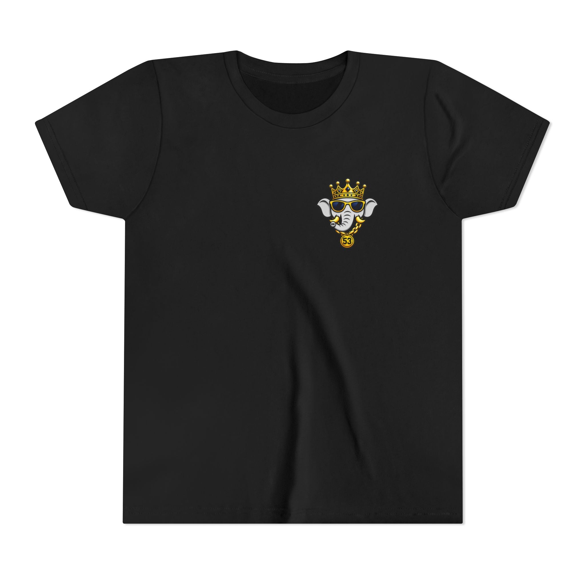Youth Tee — Home Run King Elephant Baseball Logo
