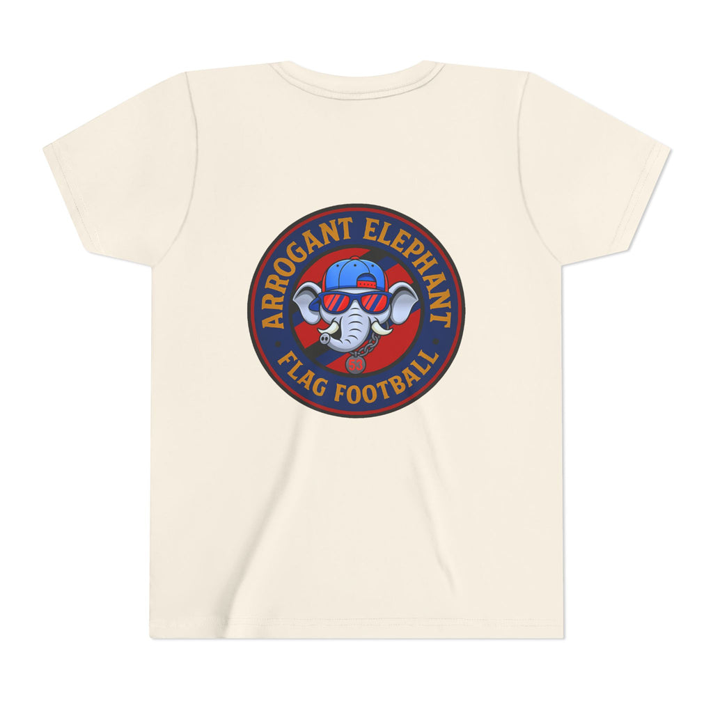 Arrogant Elephant™ Flag Football Tee – Youth "From the field to the stands — rep the elephant with pride"