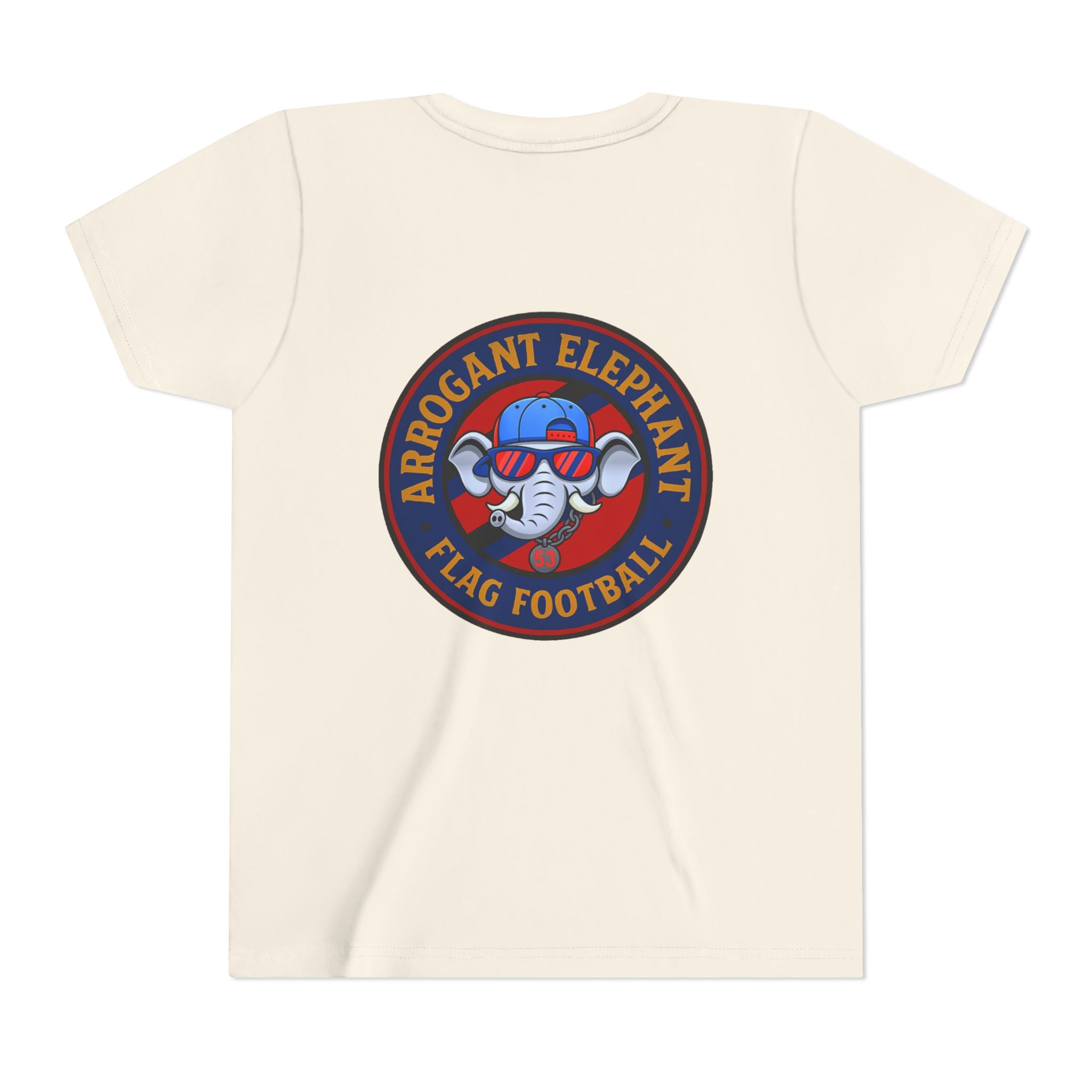 Arrogant Elephant™ Flag Football Tee – Youth "From the field to the stands — rep the elephant with pride"